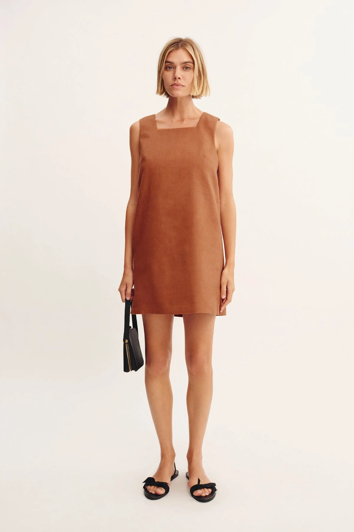 Posse - RIO SHIFT DRESS - CHESTNUT