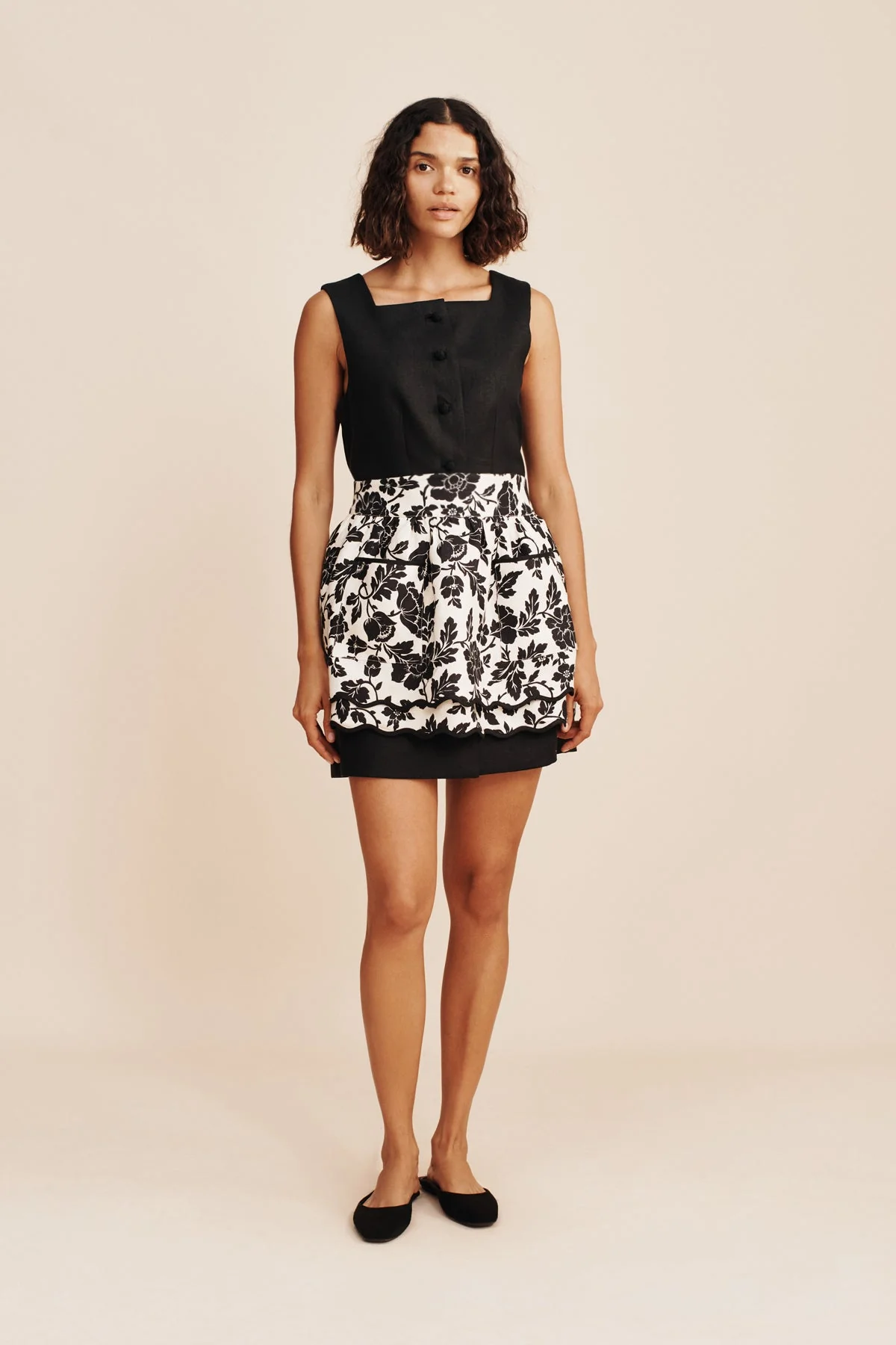 Posse - ROMEO APRON - NOIR BLOOM - Image 3