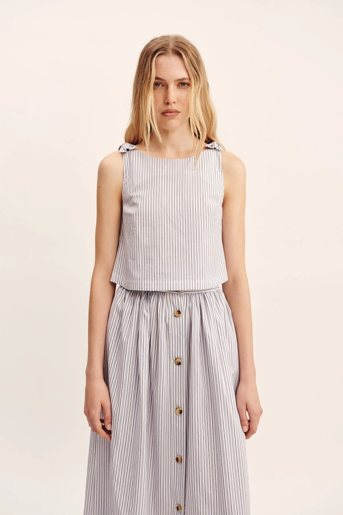 Posse - ROMEO TOP - BLUE STRIPE - Image 8
