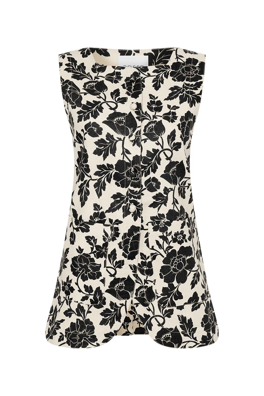 Posse - ROMEO VEST - NOIR BLOOM - Image 6