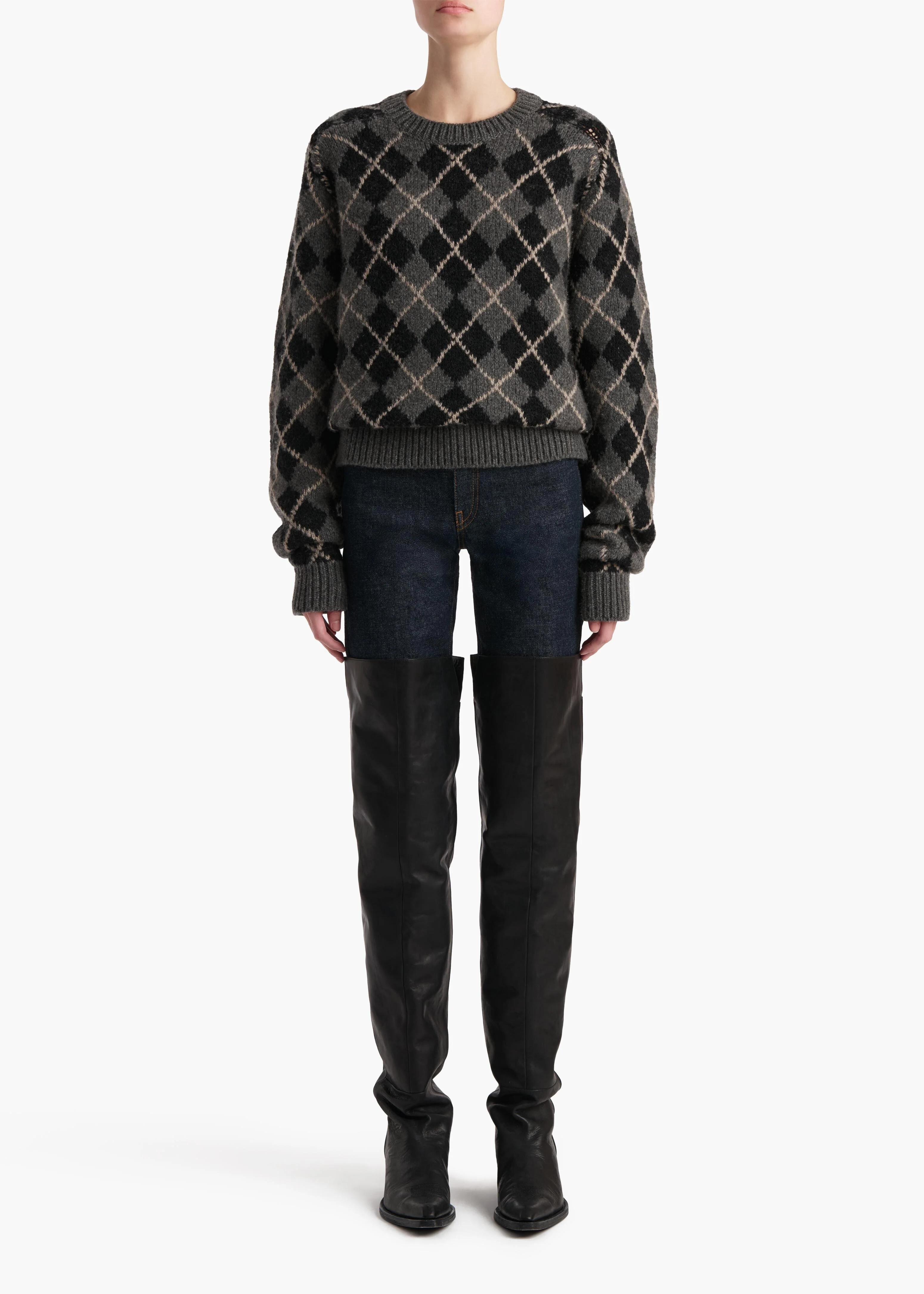 Khaite - Pratt Sweater in Stone Multi - Image 9