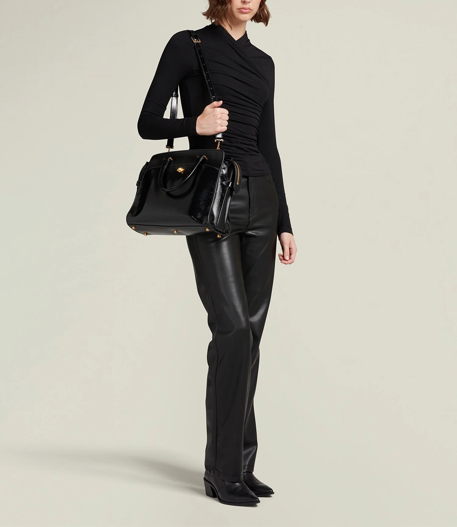 Metier - Private Eye Slim Glossy Calfskin Black - Image 5