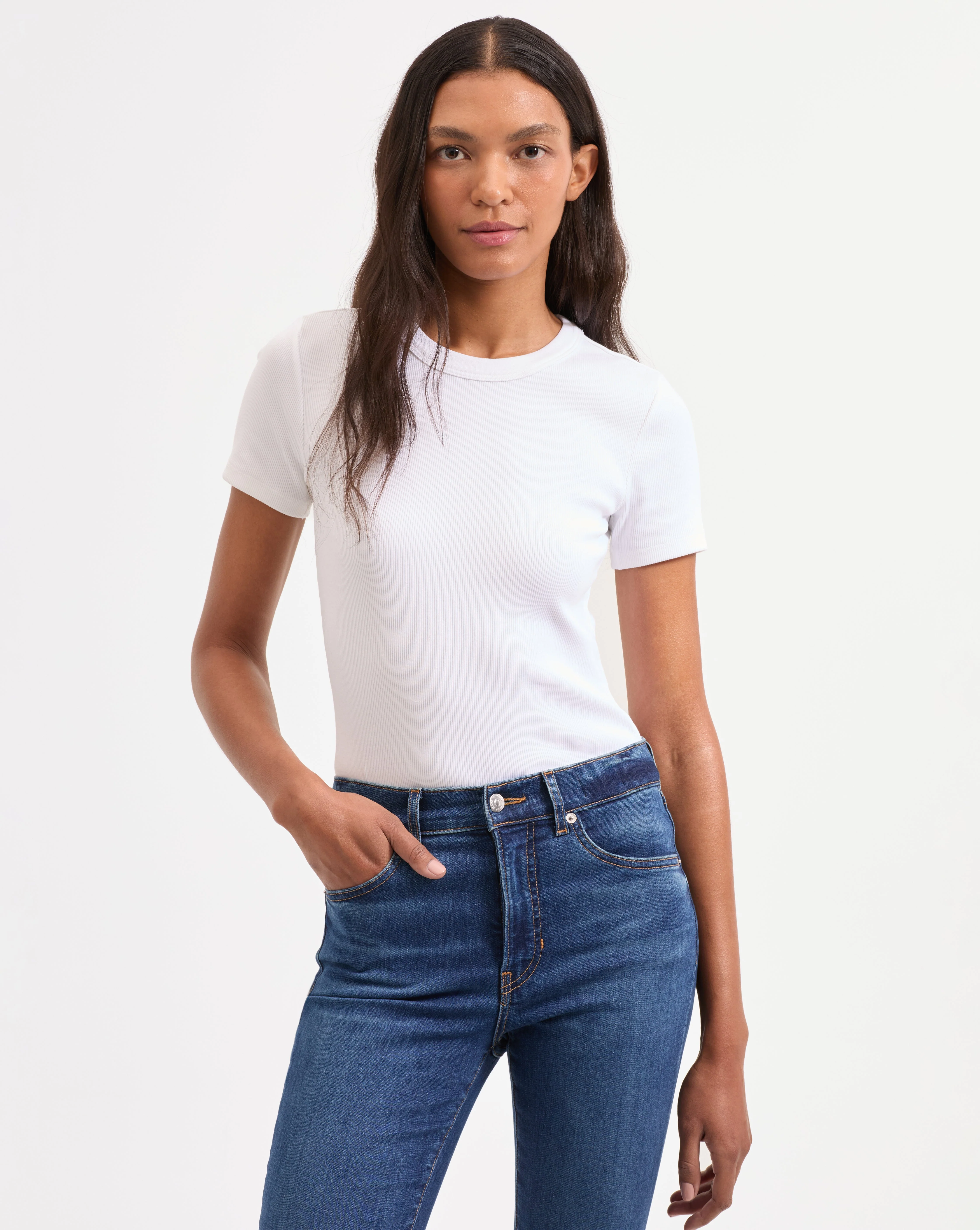 Veronica Beard - Pruitt Ribbed T - Shirt