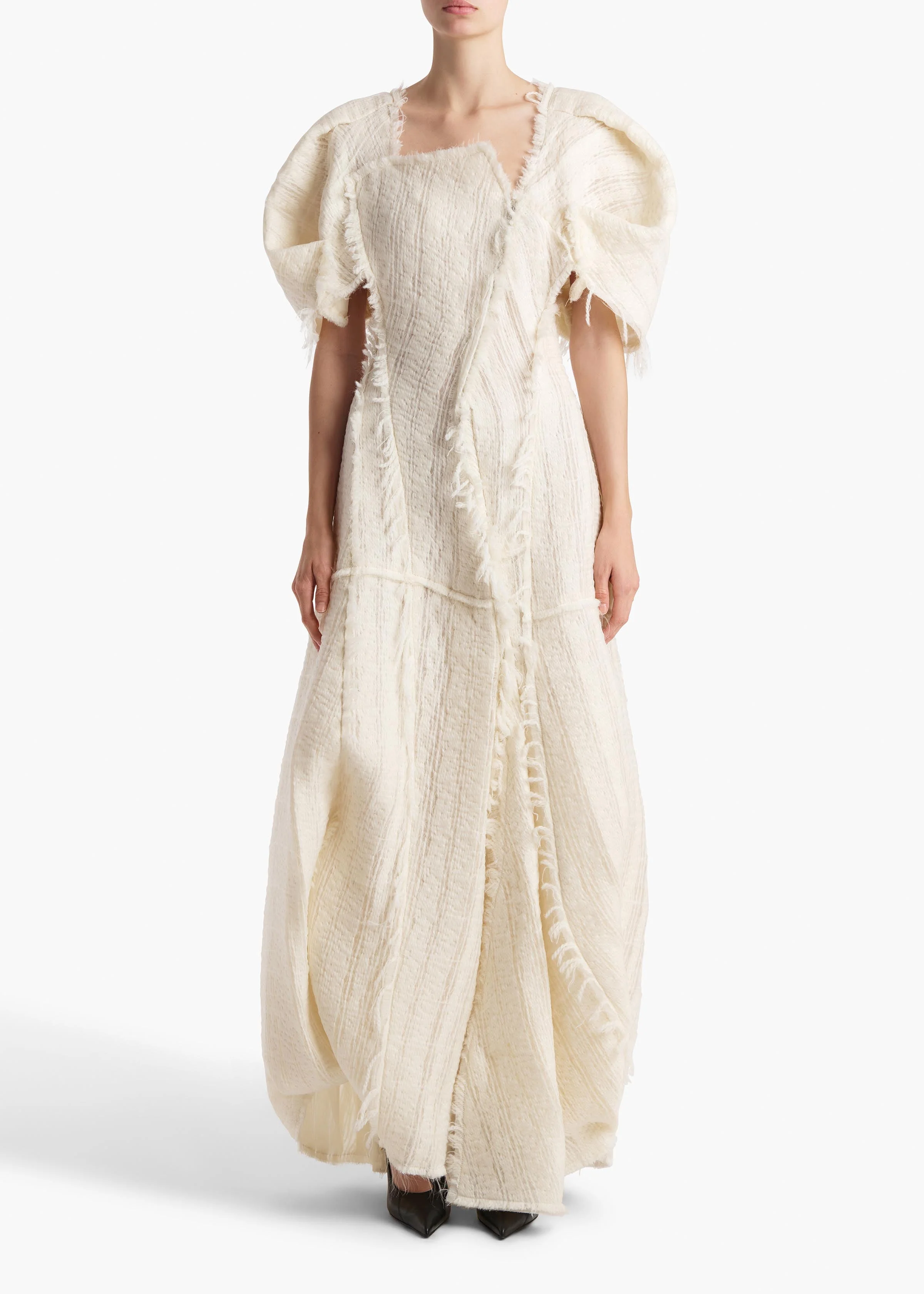 Khaite - Quintin Dress in Ivory - Image 11