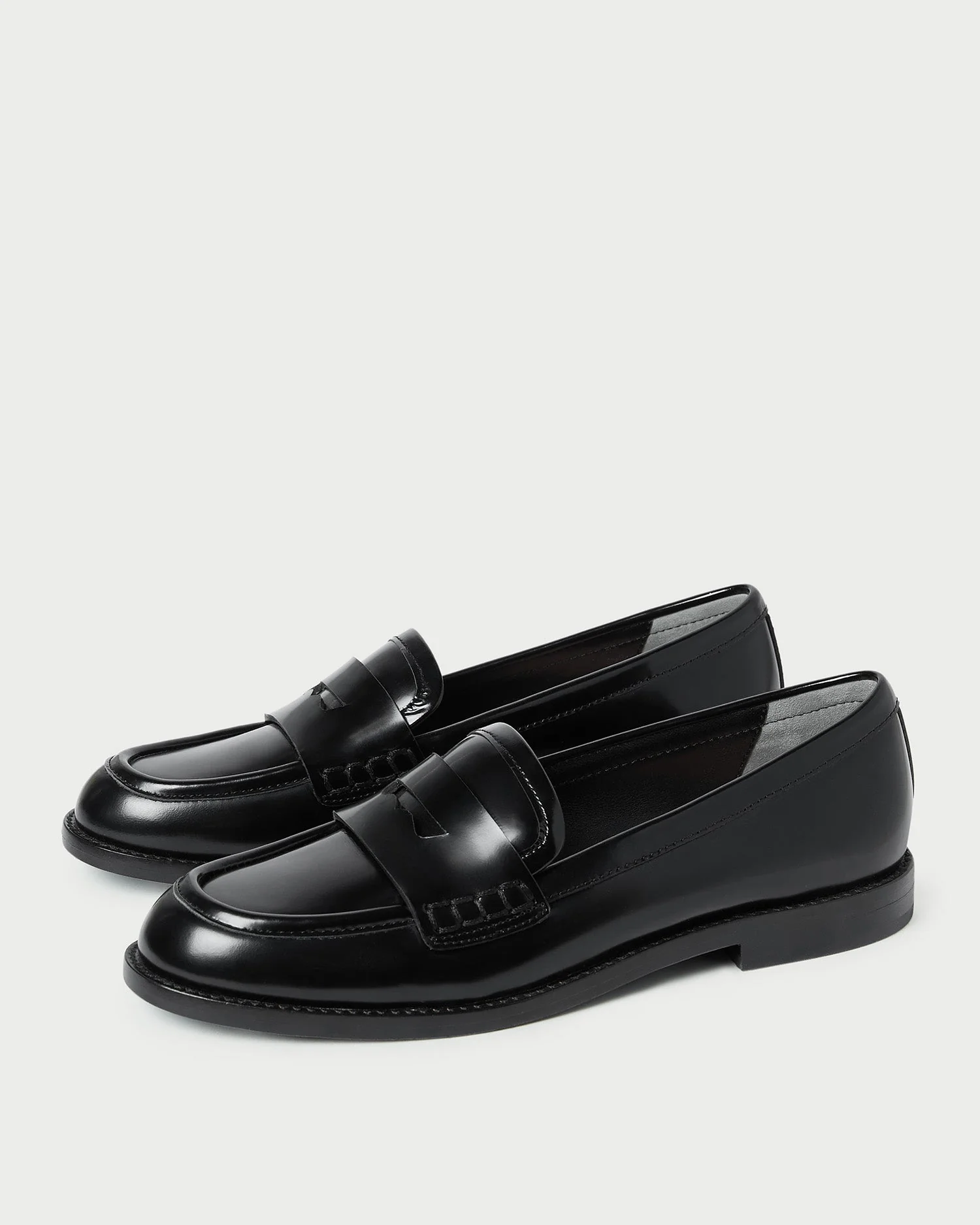 Loeffler Randall - Rachel Black Leather Loafer - Image 5