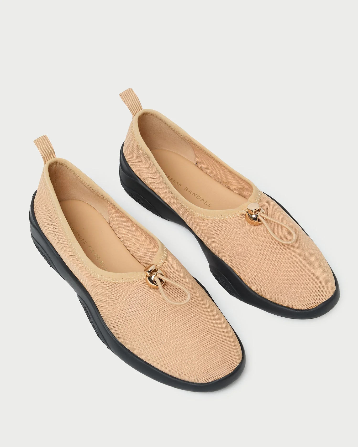 Loeffler Randall - Raina Caramel/Black Mesh Flat - Image 4