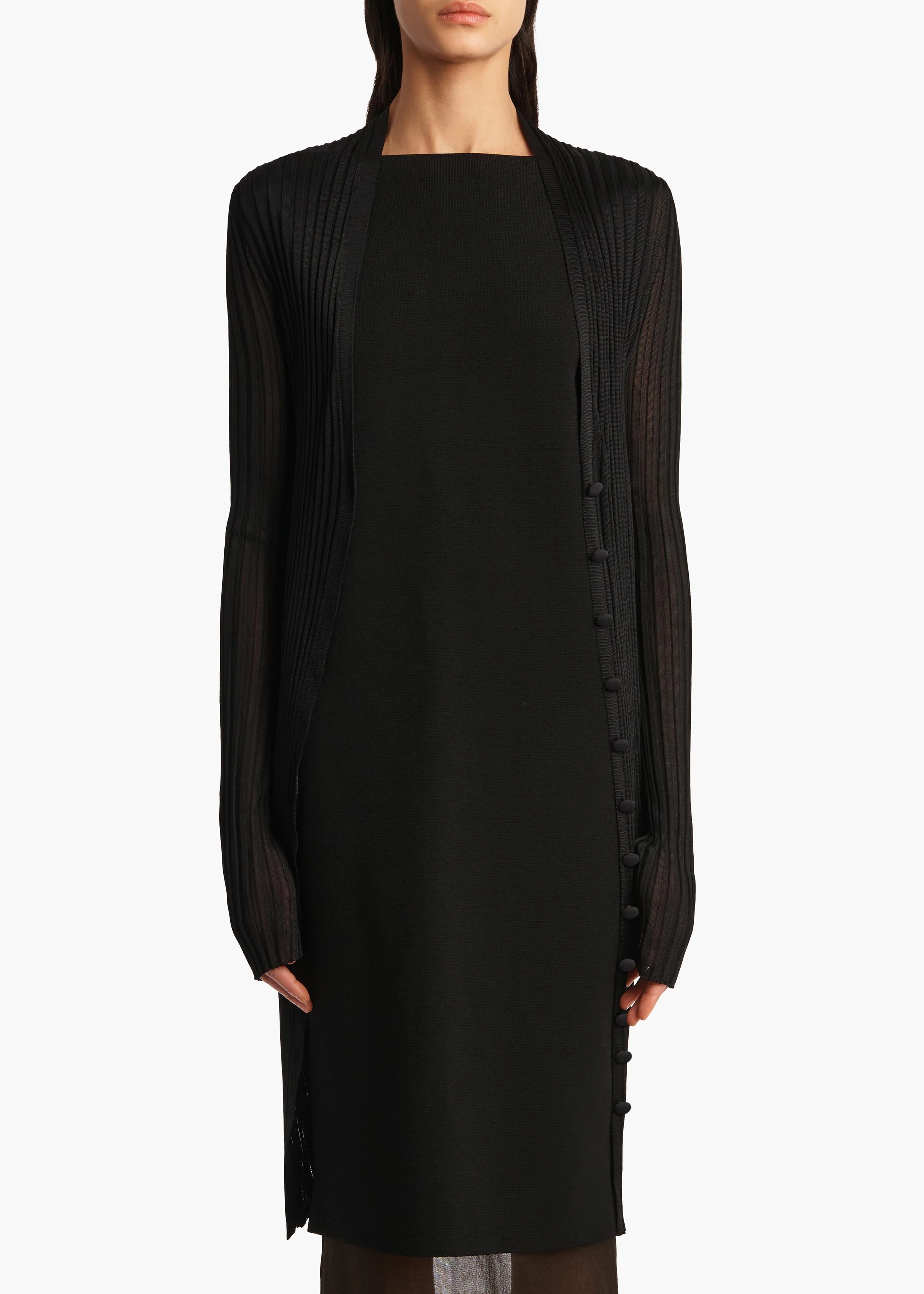 Khaite - Ramon Cardigan in Black - Image 3