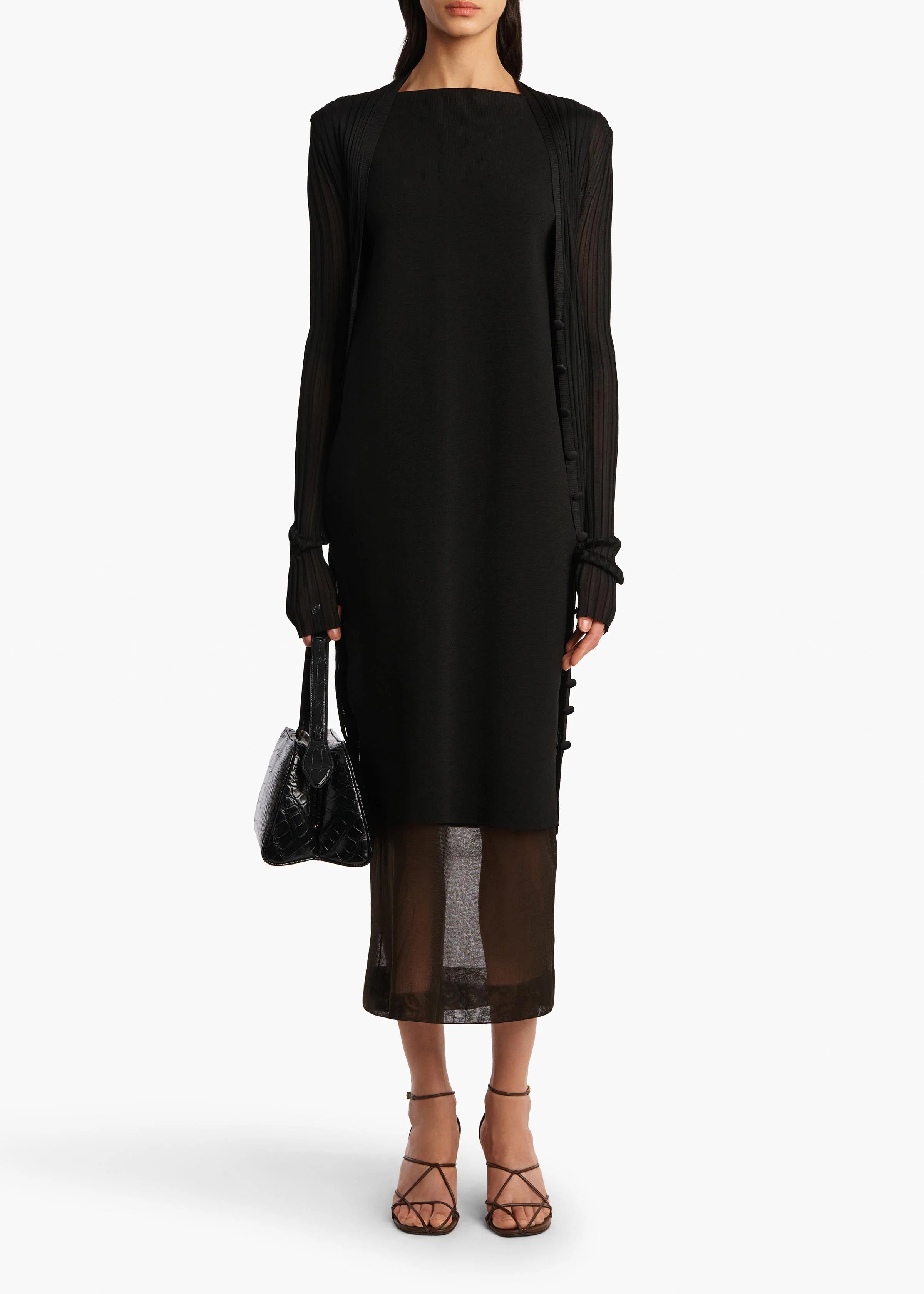 Khaite - Ramon Cardigan in Black - Image 9