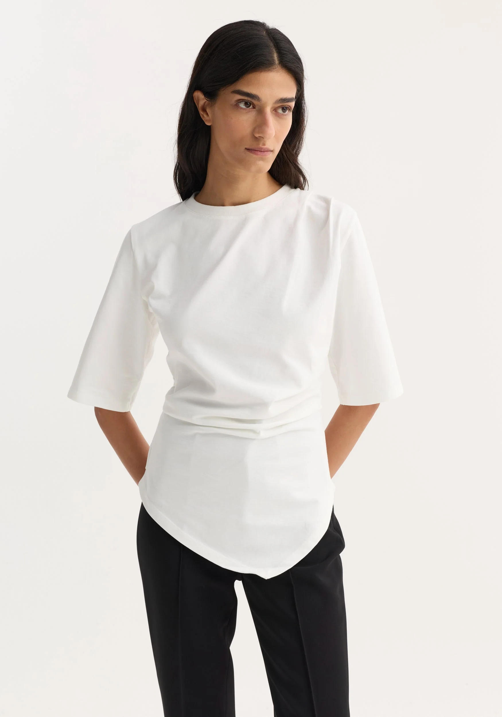 ROHE - Reinvented twisted t - shirt | optic white - Image 4