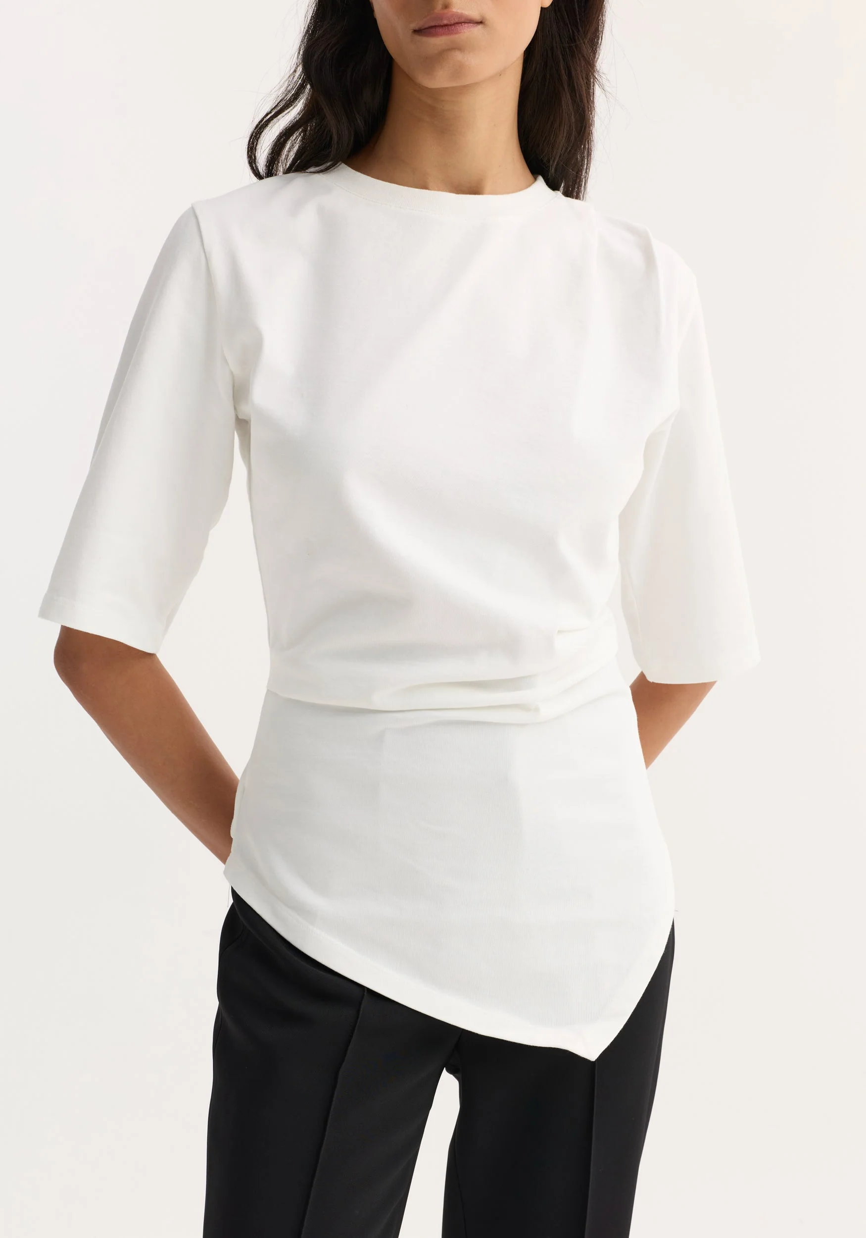 ROHE - Reinvented twisted t - shirt | optic white - Image 5