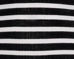 Khaite - Renato Top in Black and Pearl Stripe - Image 7