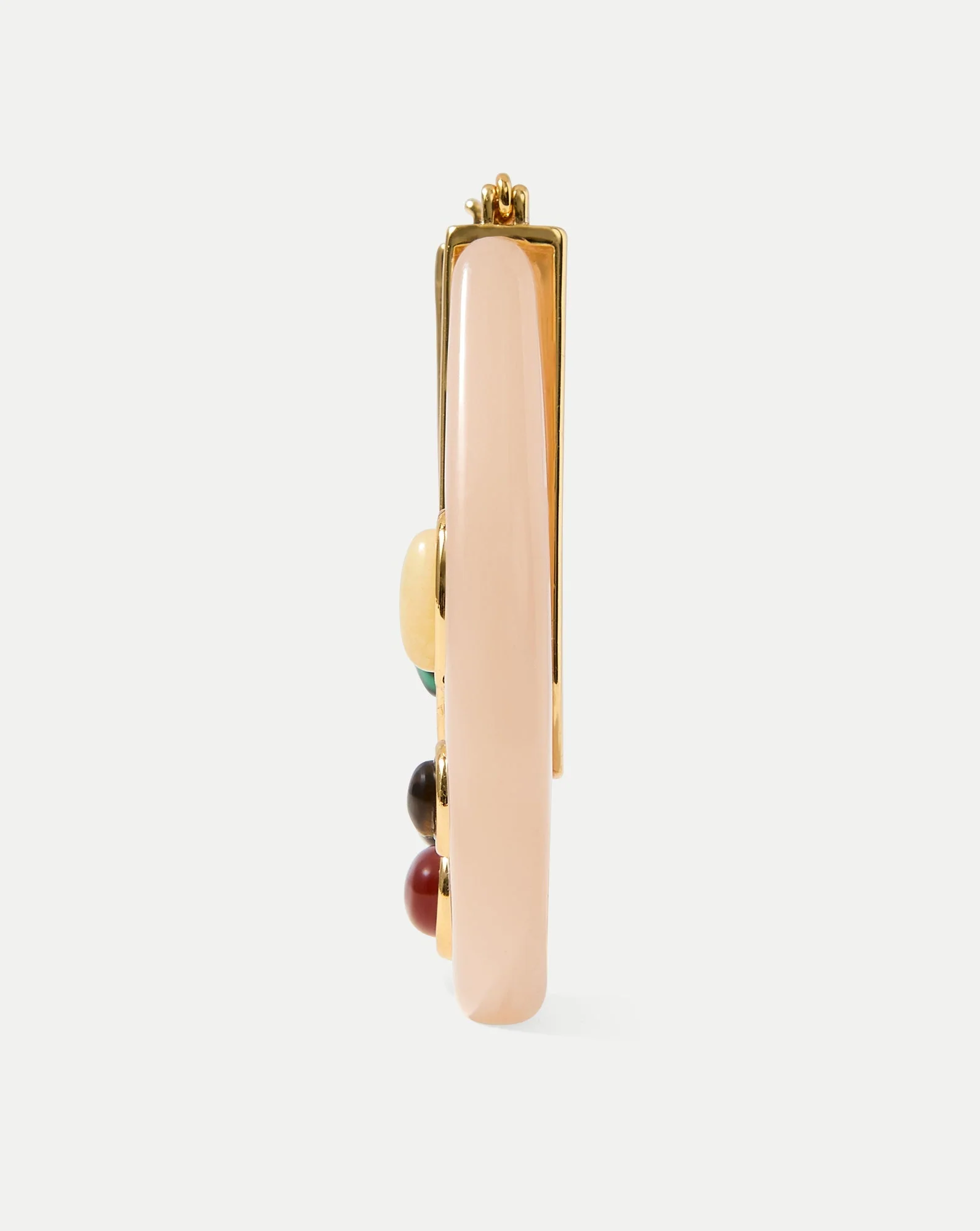 Veronica Beard - Resin Embellished Drop Hoop - Image 4