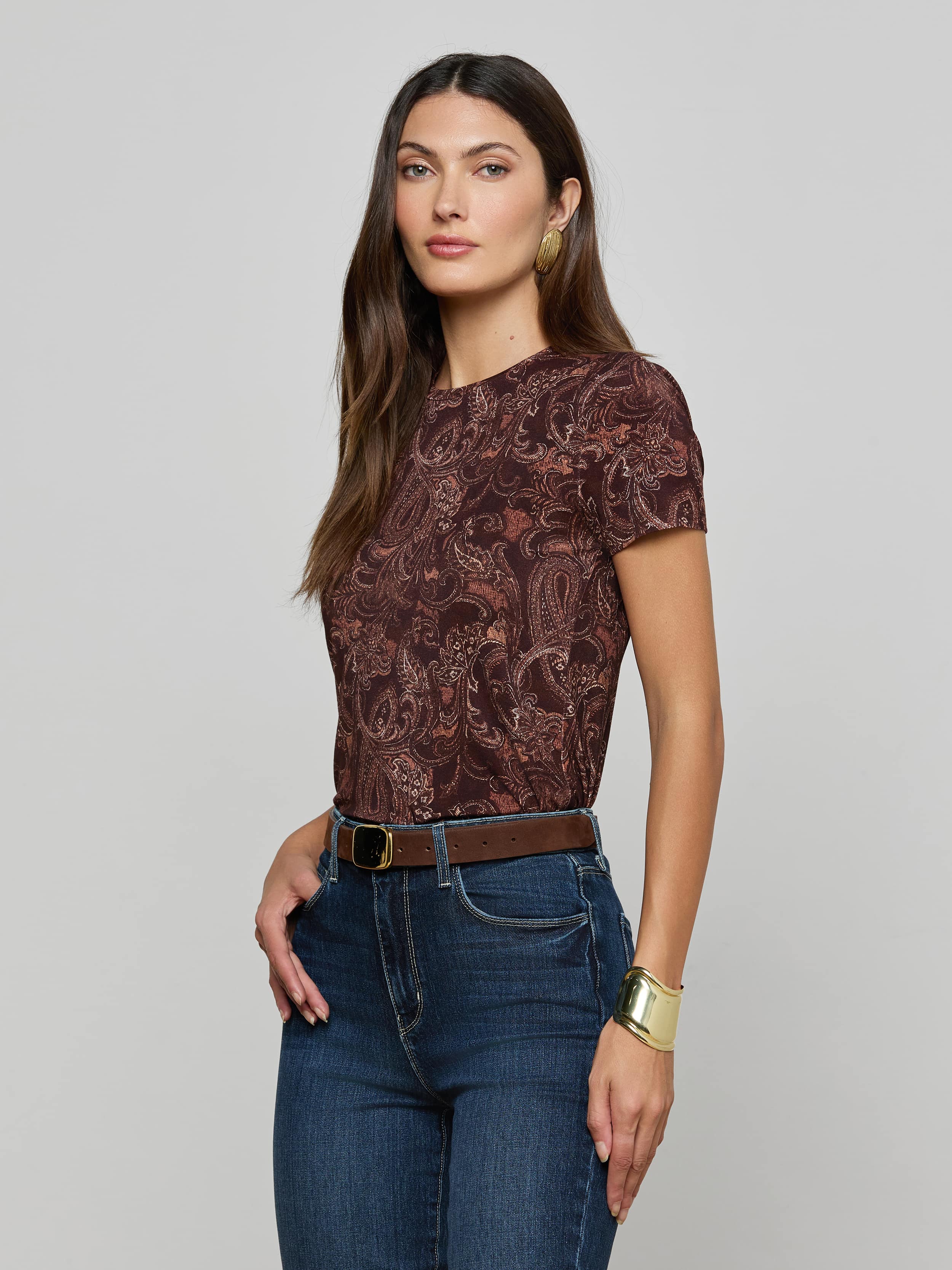 L'AGENCE - Ressi Fitted Tee - Image 3