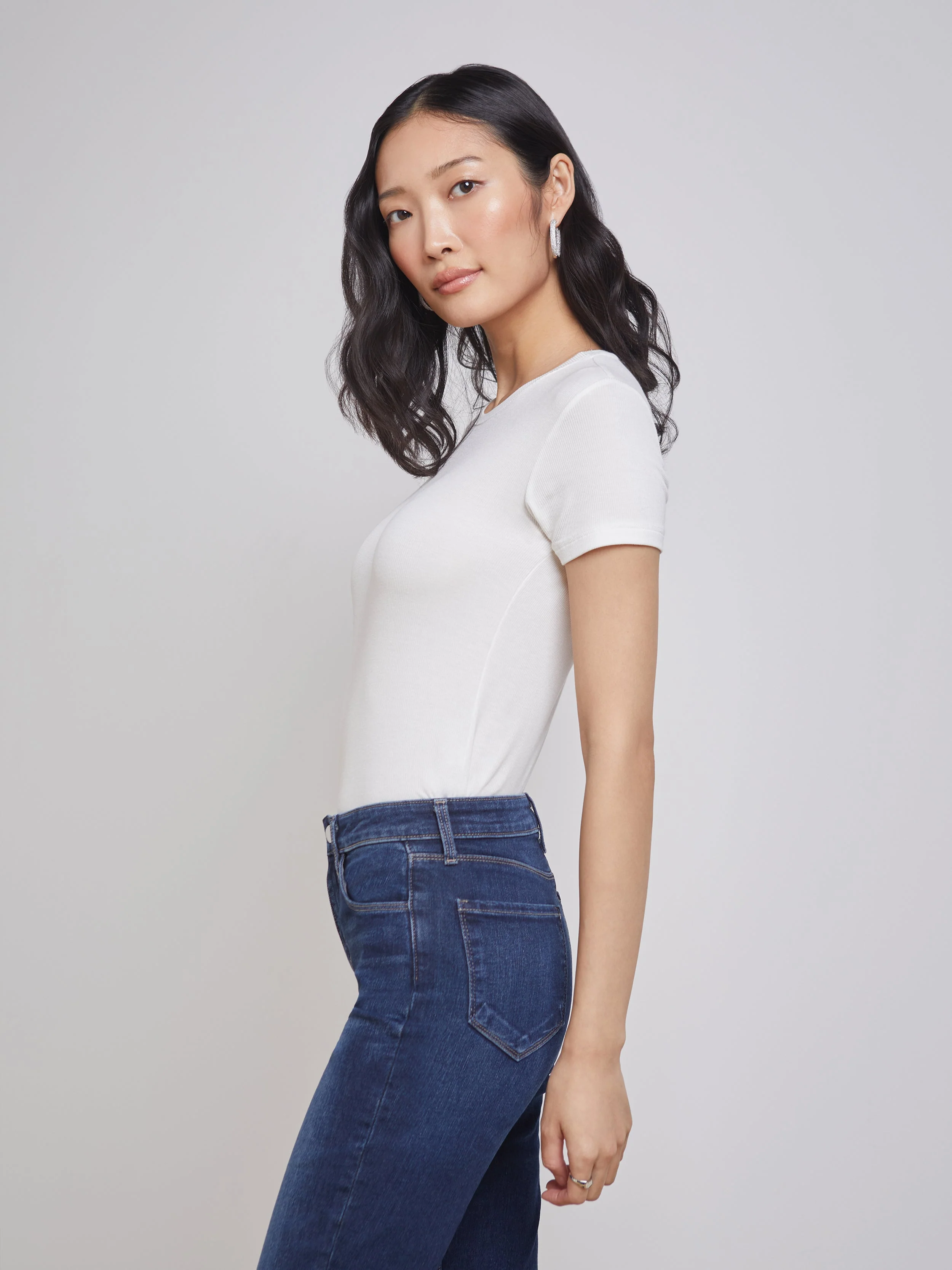 L'AGENCE - Ressi Micro - Rib Tee - Image 3