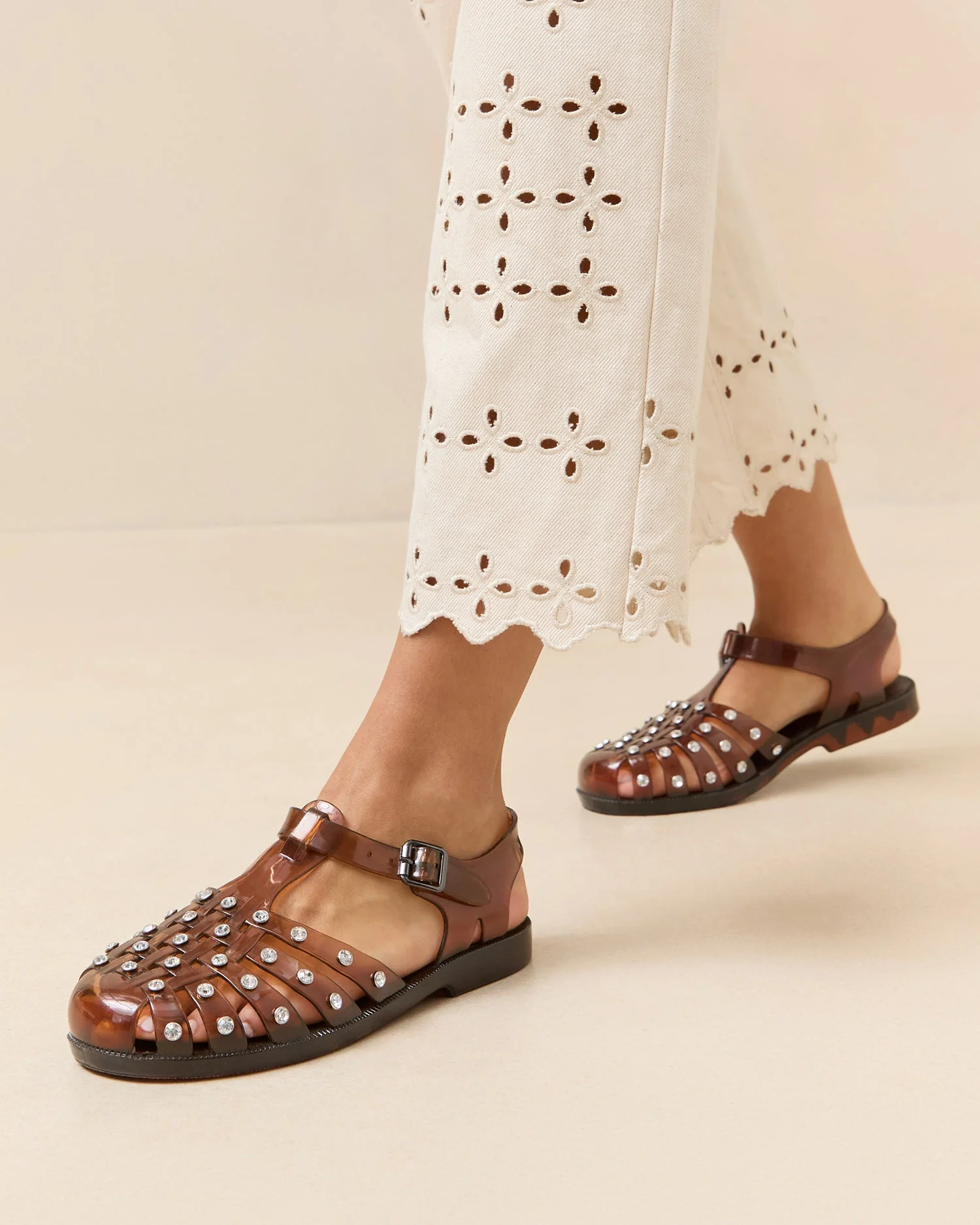 Loeffler Randall - Rhys Brown Jelly Sandal - Image 2