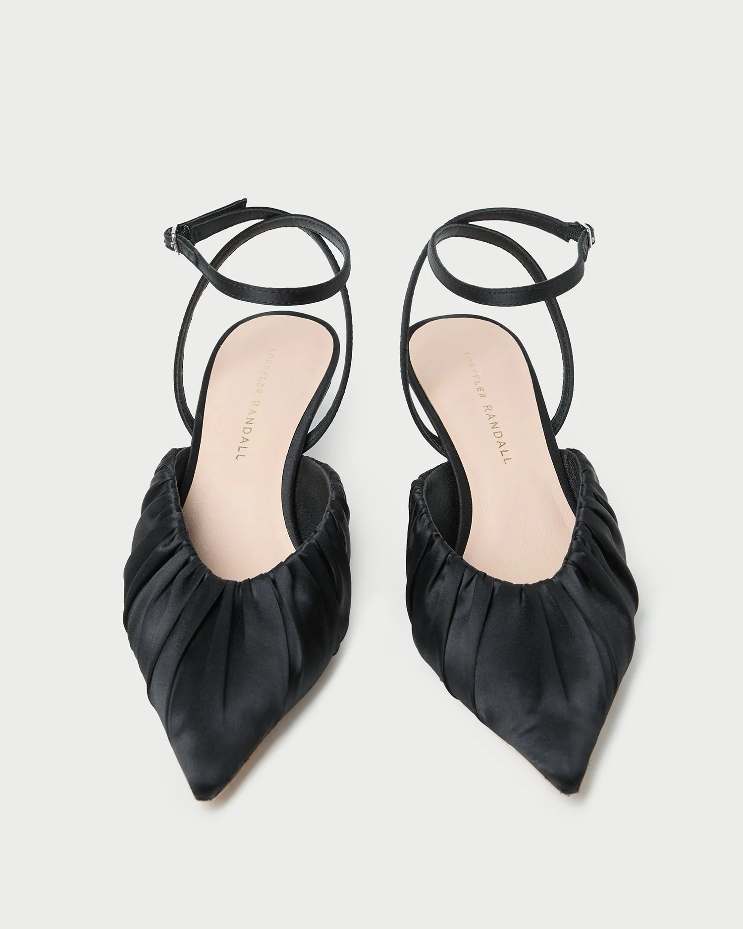 Loeffler Randall - Rio Black Satin Kitten Heel - Image 3