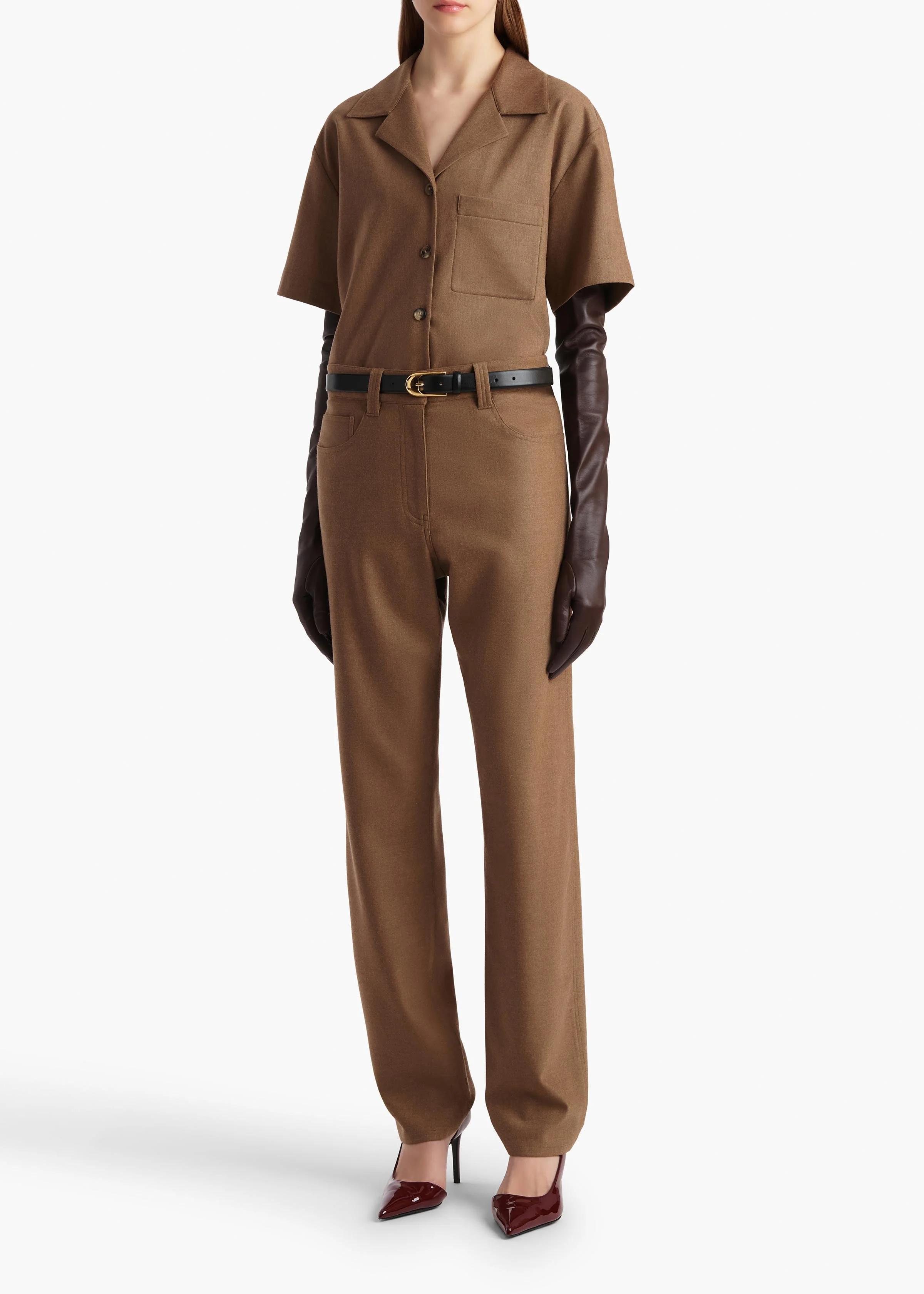 Khaite - Riordan Top in Toffee - Image 9