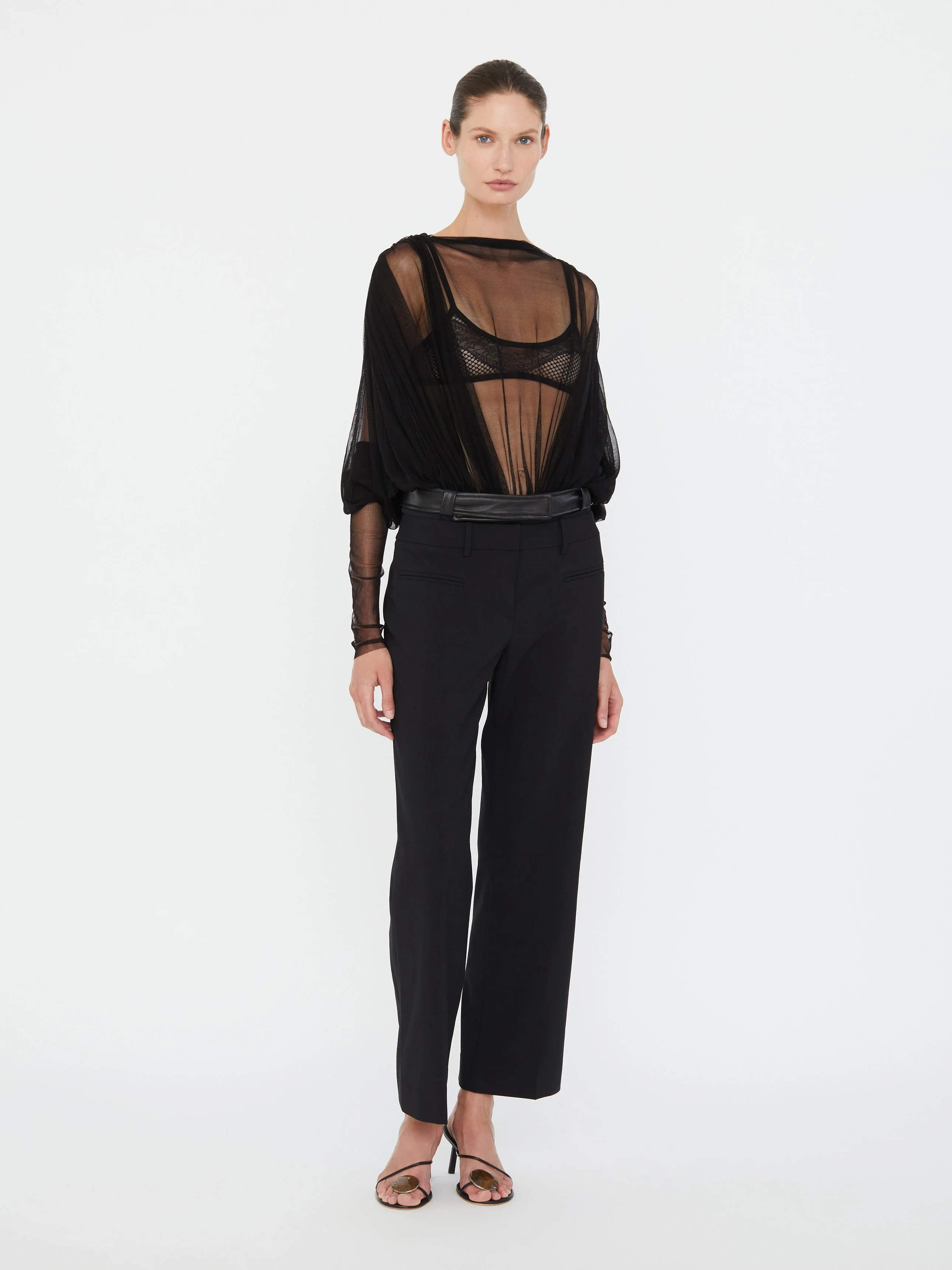 Christopher Esber - Ripple Tulle Circular Bodysuit - Image 5