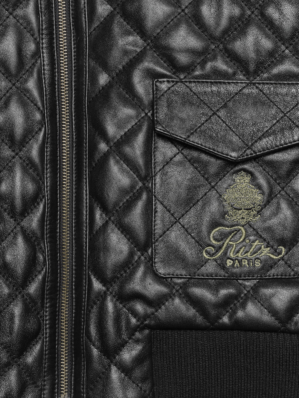 FRAME - Ritz Women's Quilted Leather Bomber - Image 2