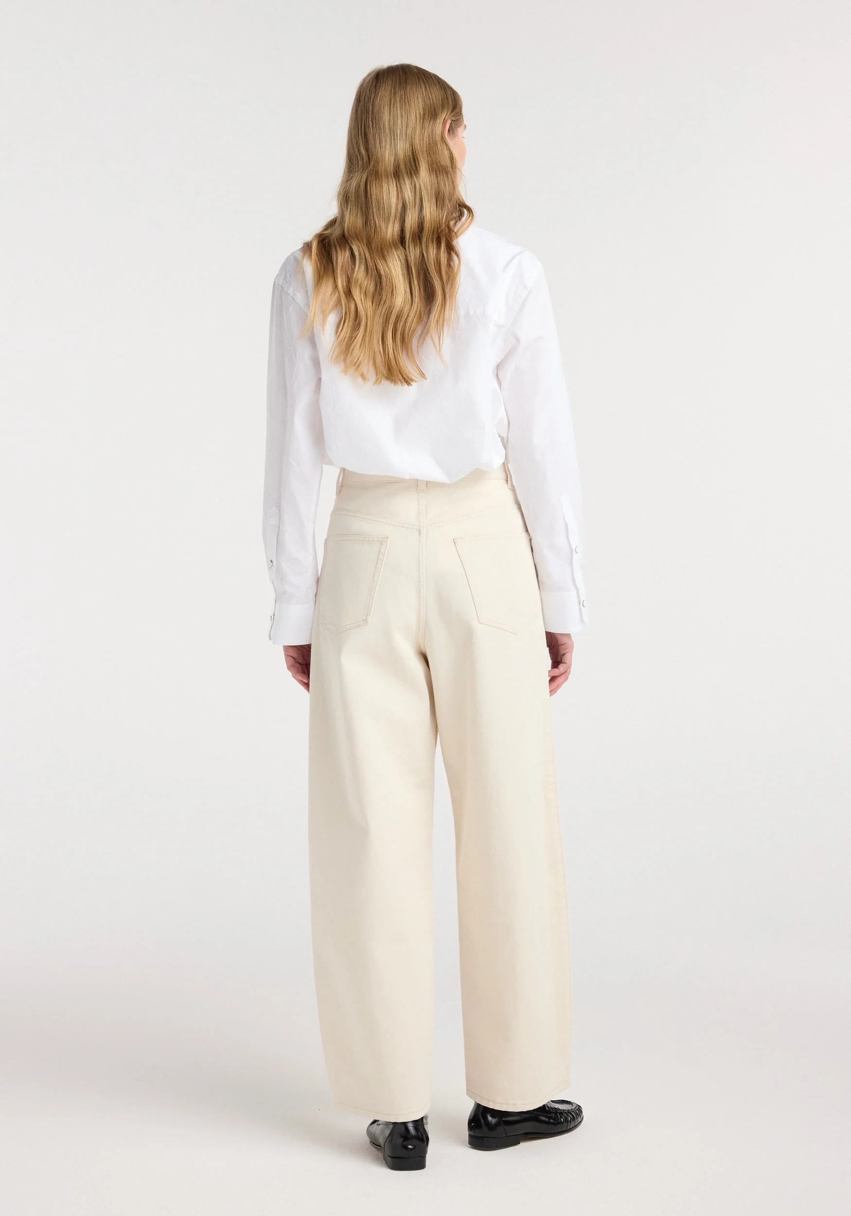 ROHE - Berber - Barrel leg denim | ecru - Image 3