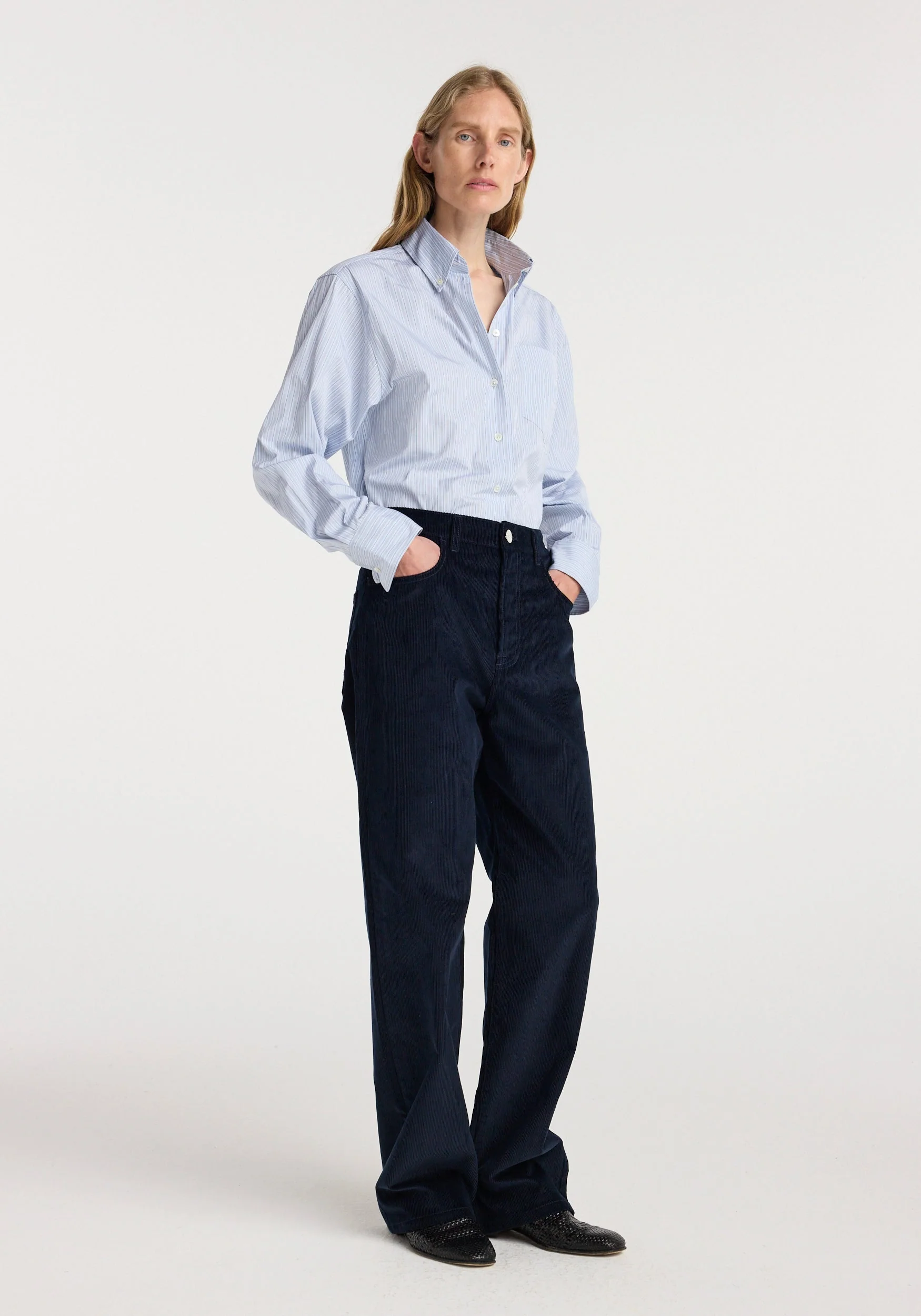 ROHE - Bruun - Signature baggy corduroy | night