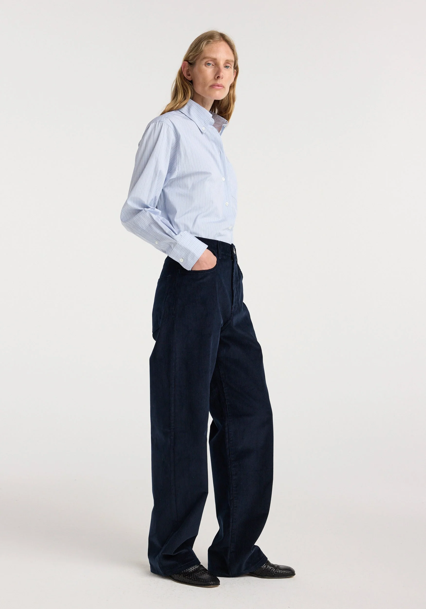 ROHE - Bruun - Signature baggy corduroy | night - Image 2