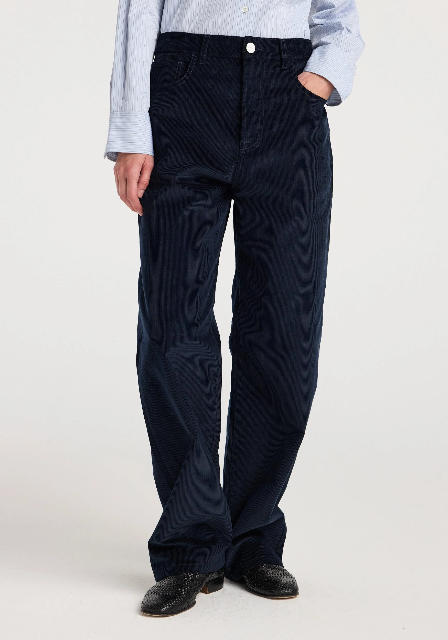 ROHE - Bruun - Signature baggy corduroy | night - Image 3