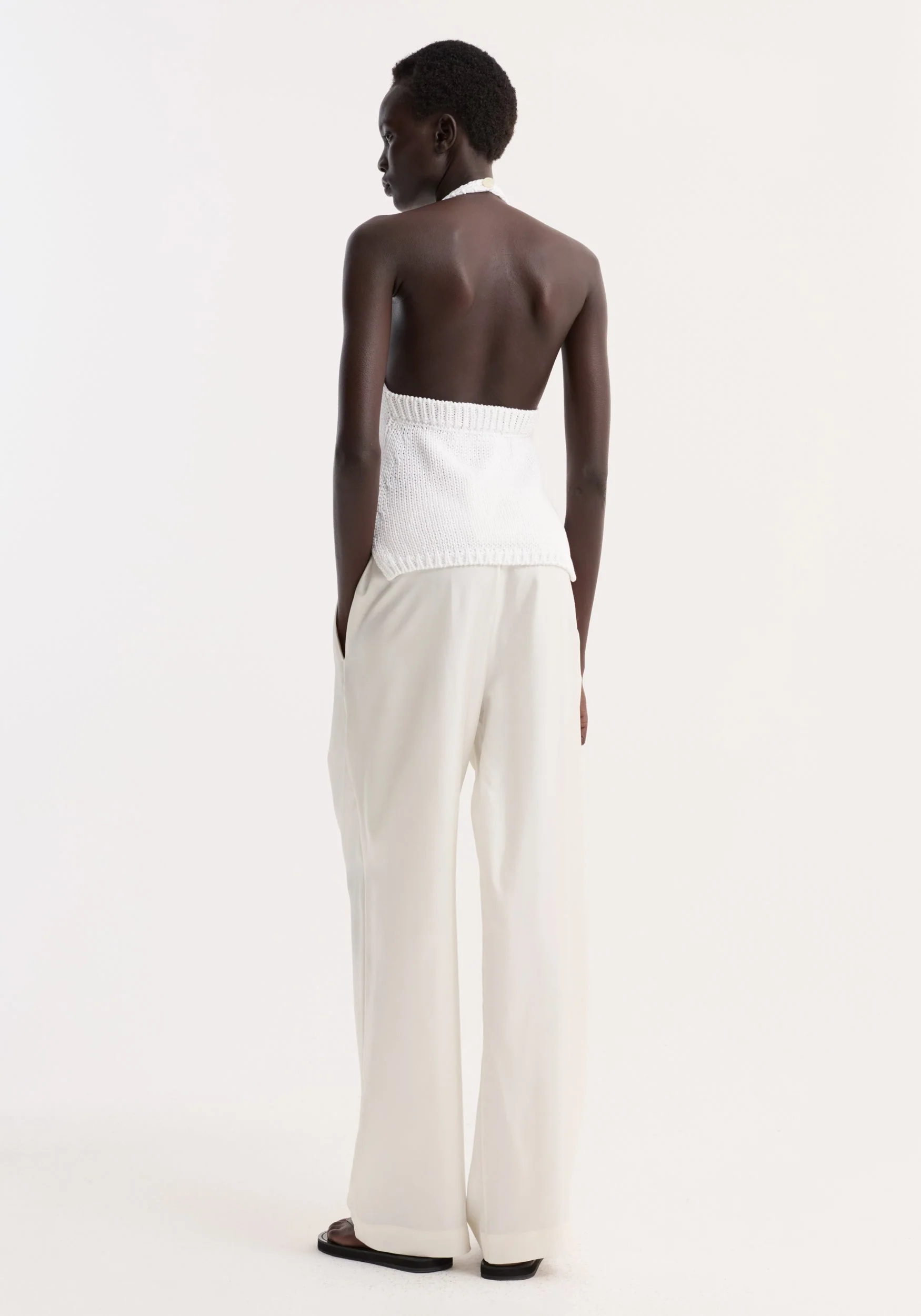 ROHE - Chunky knit halter top | optic white - Image 5