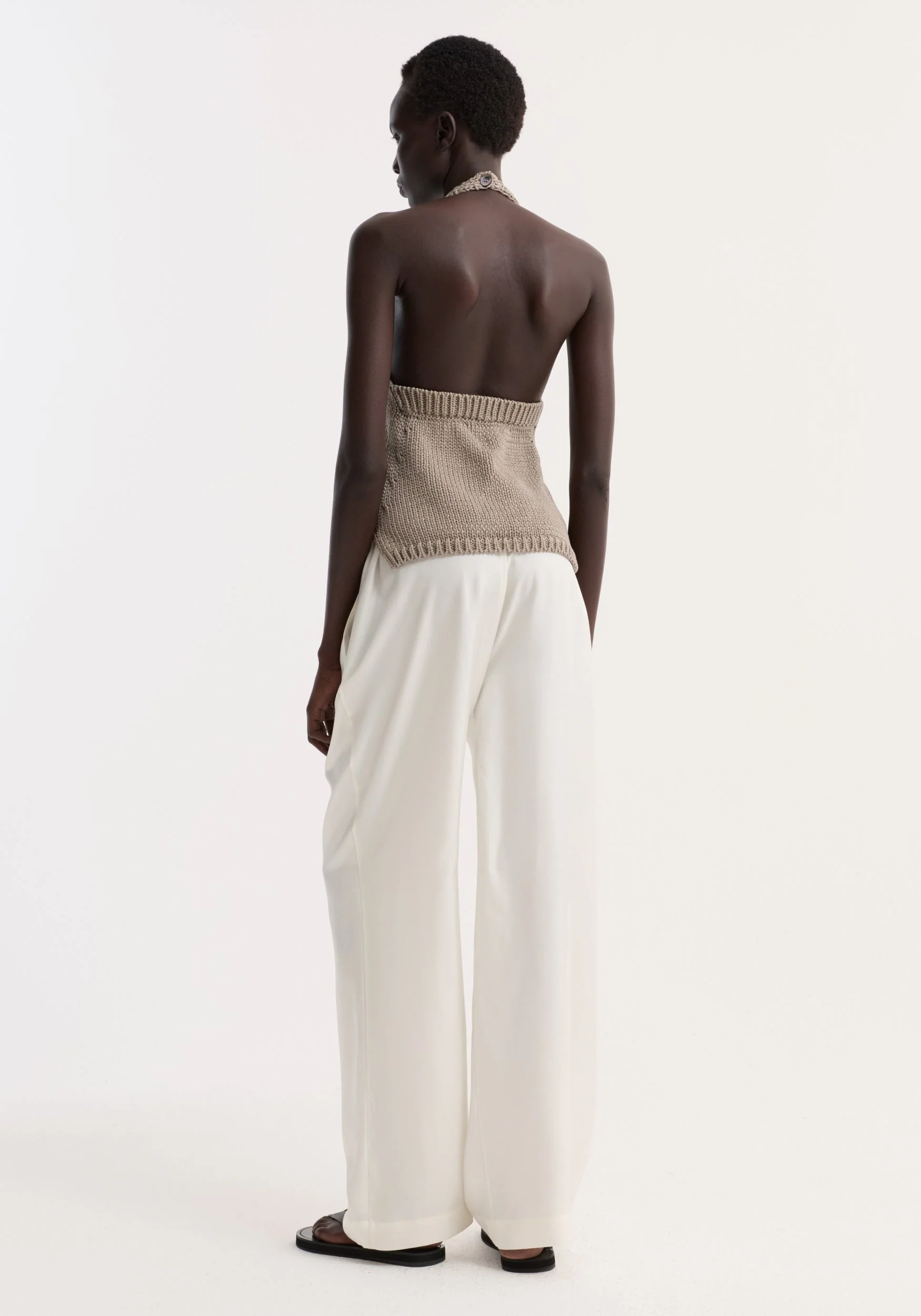 ROHE - Chunky knit halter top | stone - Image 6