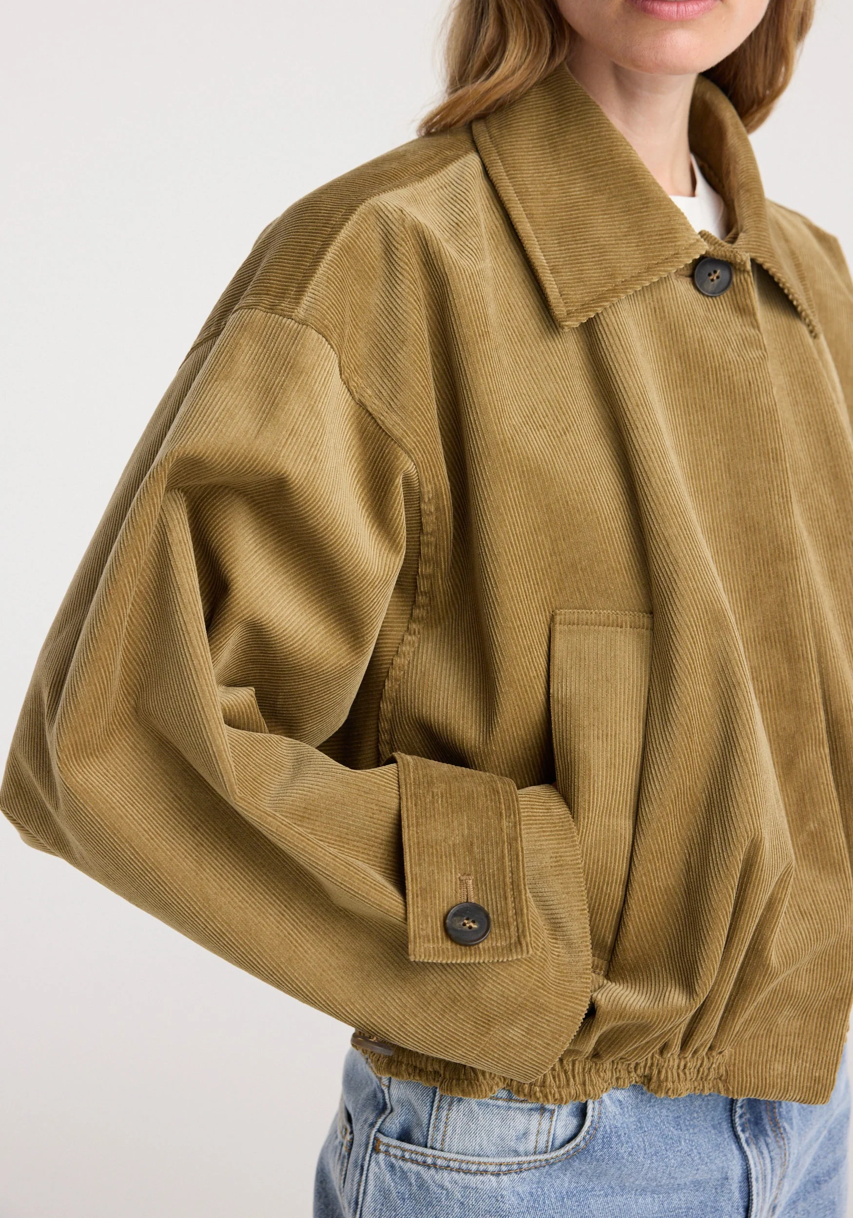 ROHE - Corduroy blouson jacket | beige - Image 5