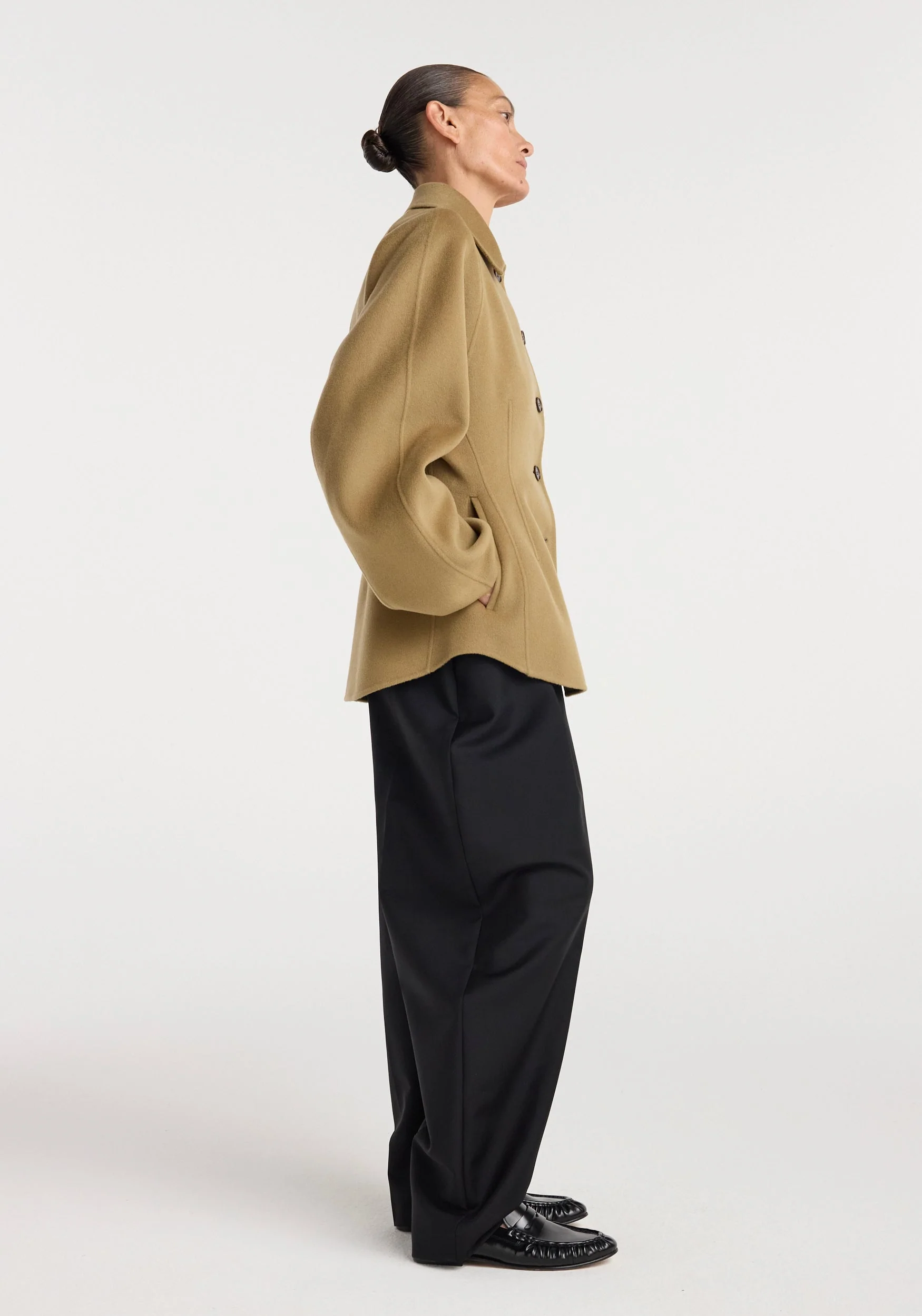 ROHE - Double - faced sculptural jacket | camel - Image 4