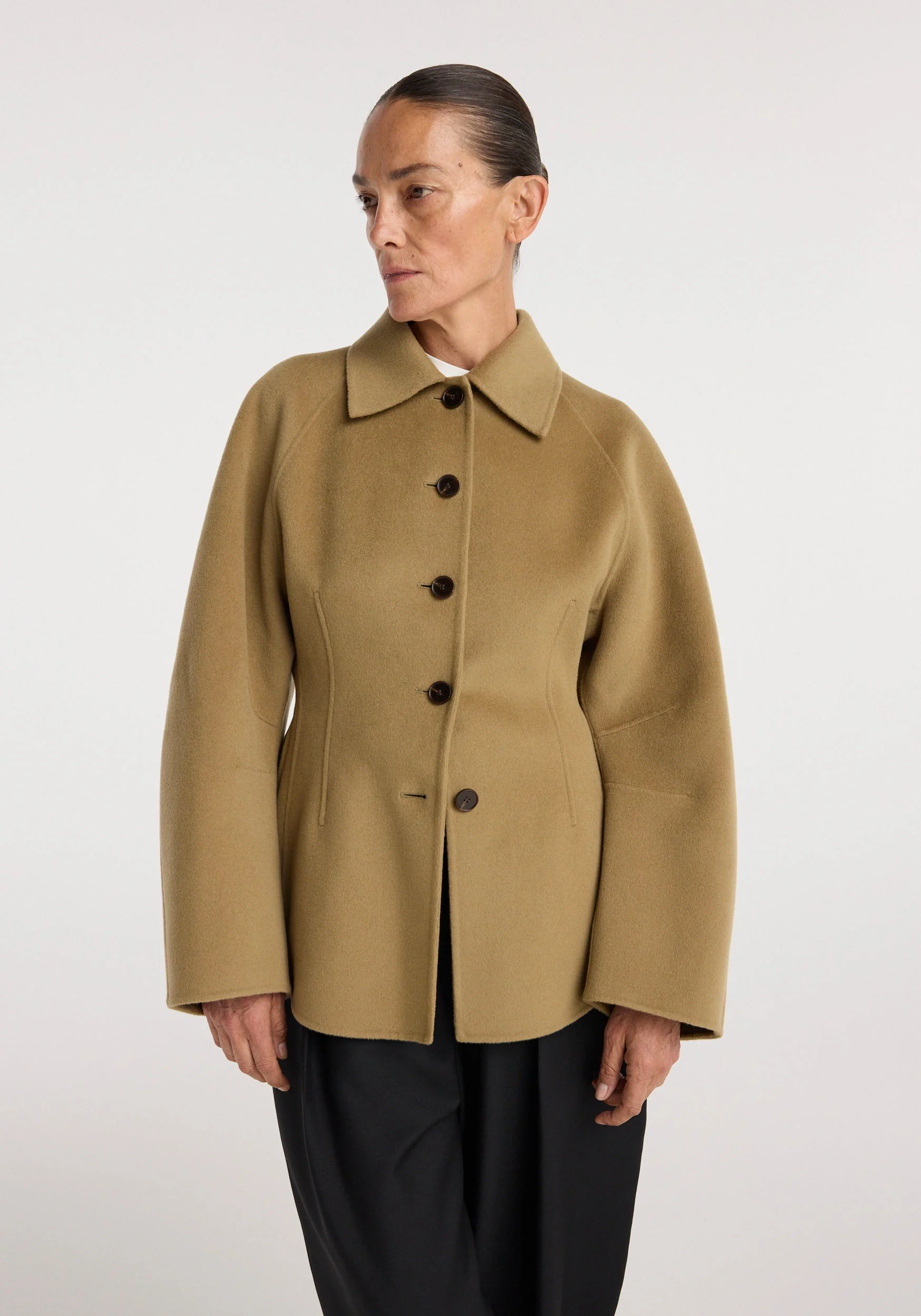 ROHE - Double - faced sculptural jacket | camel - Image 5