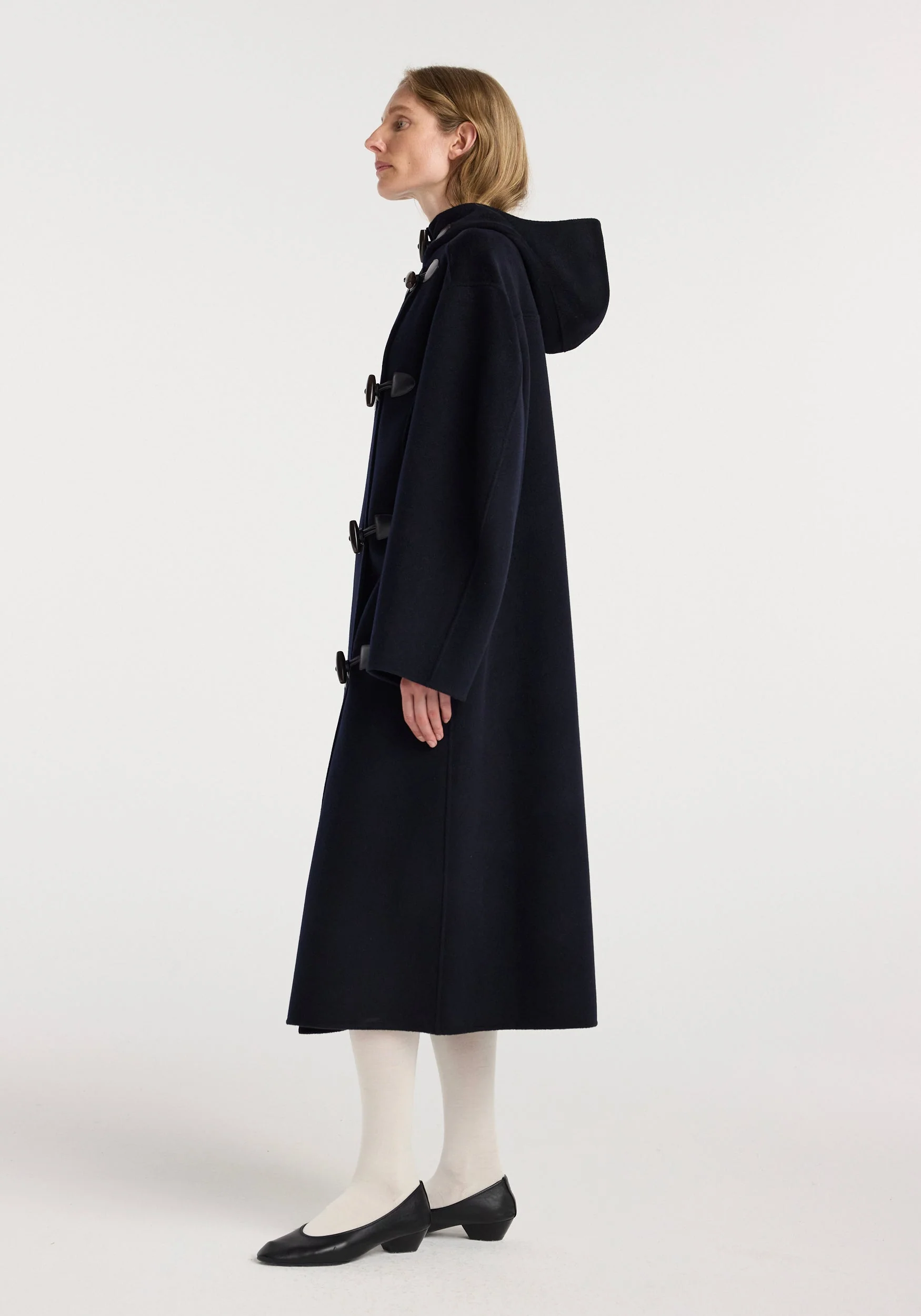 ROHE - Double - faced wool duffel coat | navy - Image 2
