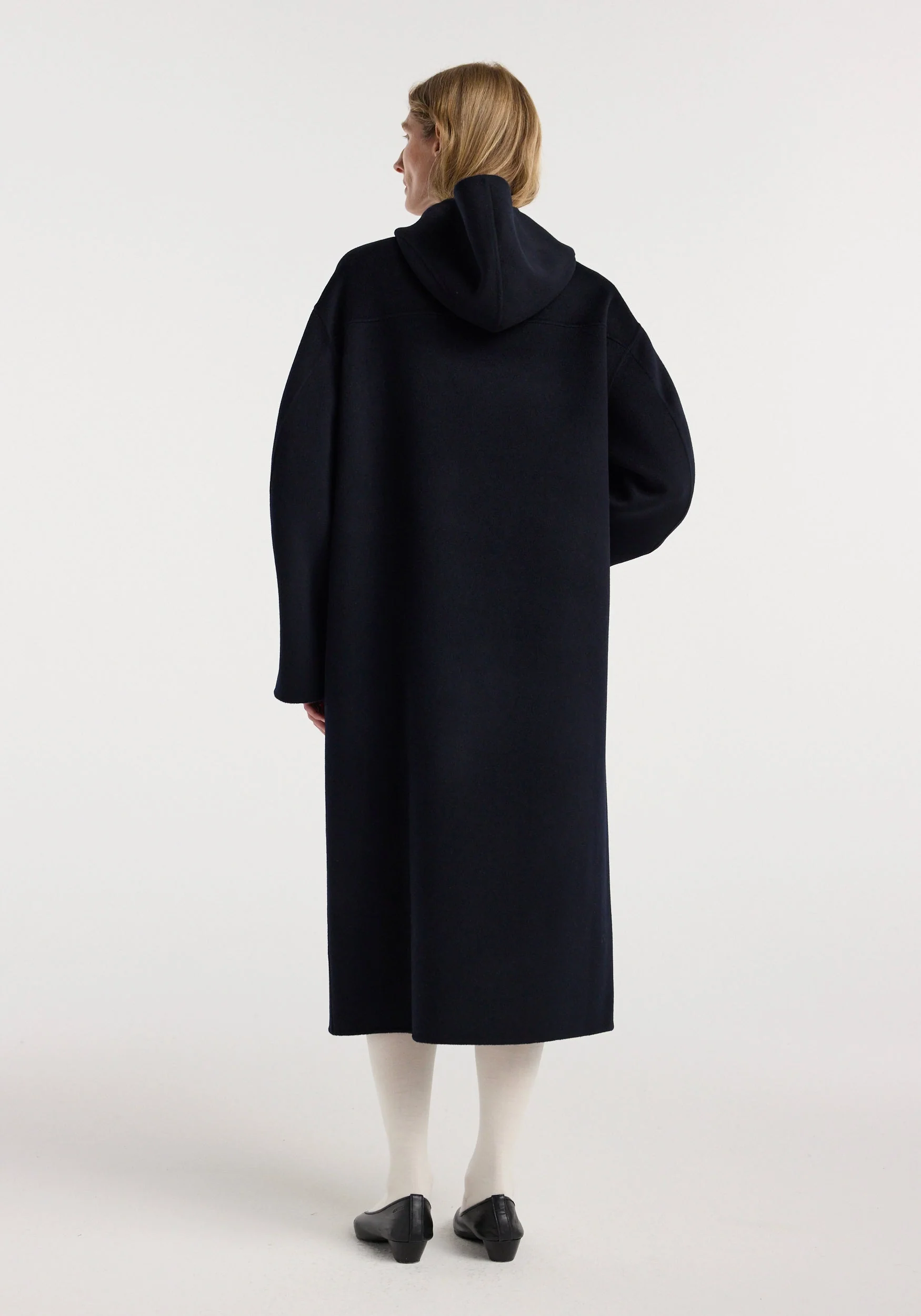ROHE - Double - faced wool duffel coat | navy - Image 3