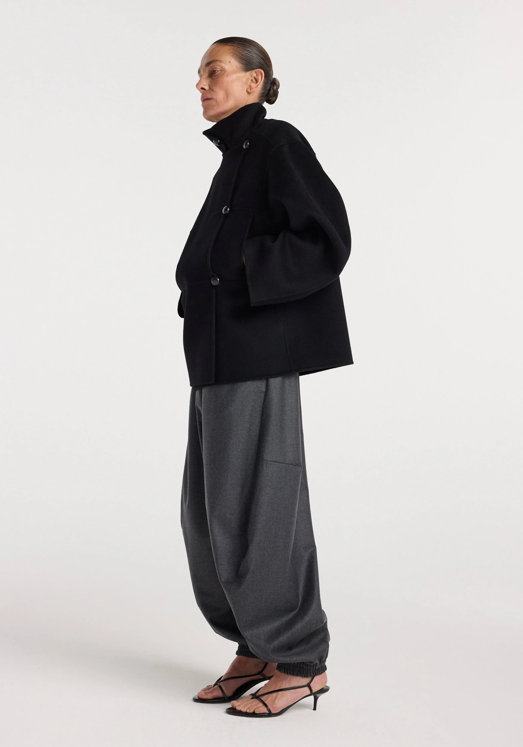 ROHE - Double - faced wool jacket | black - Image 3
