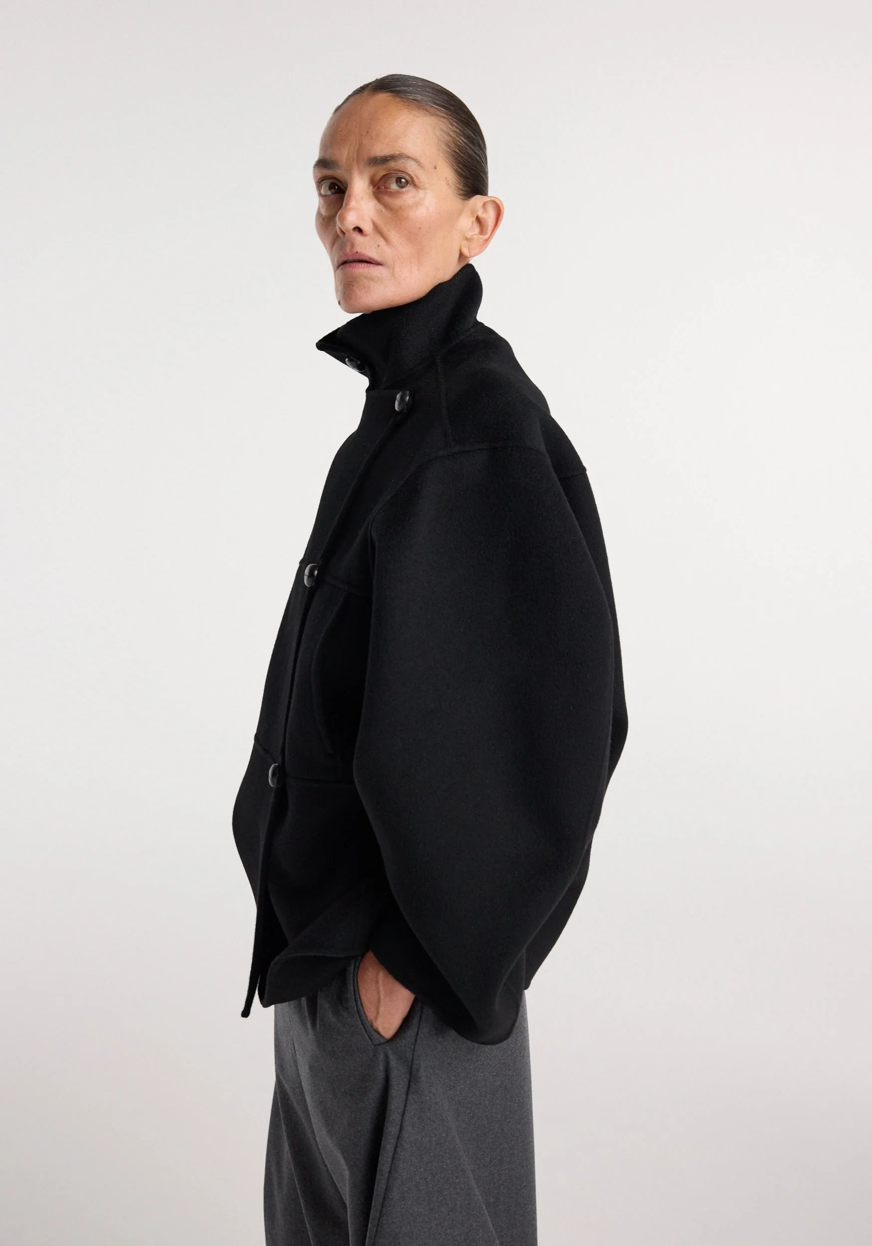 ROHE - Double - faced wool jacket | black - Image 4