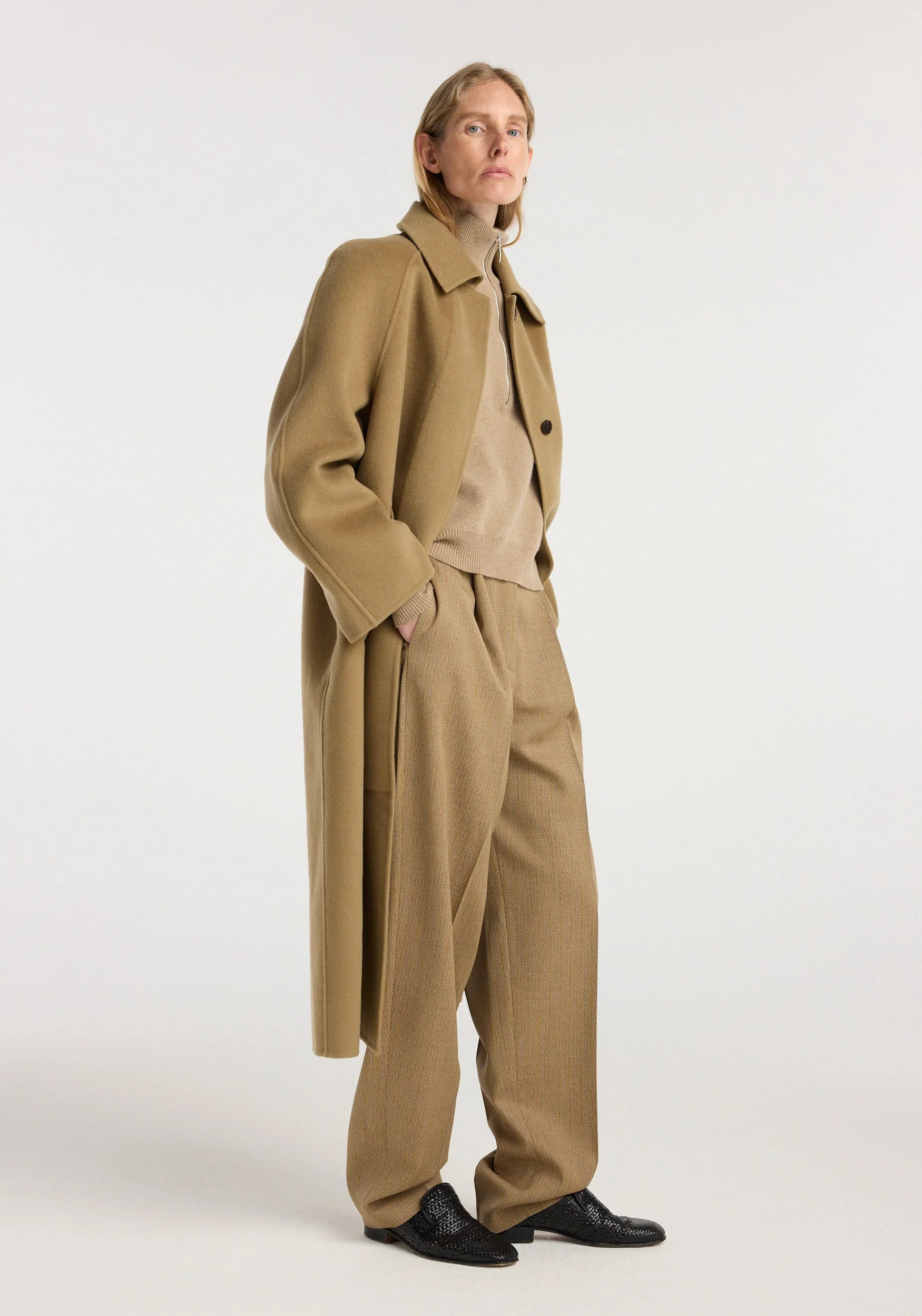 ROHE - Double - faced wool padded coat | camel - Image 2