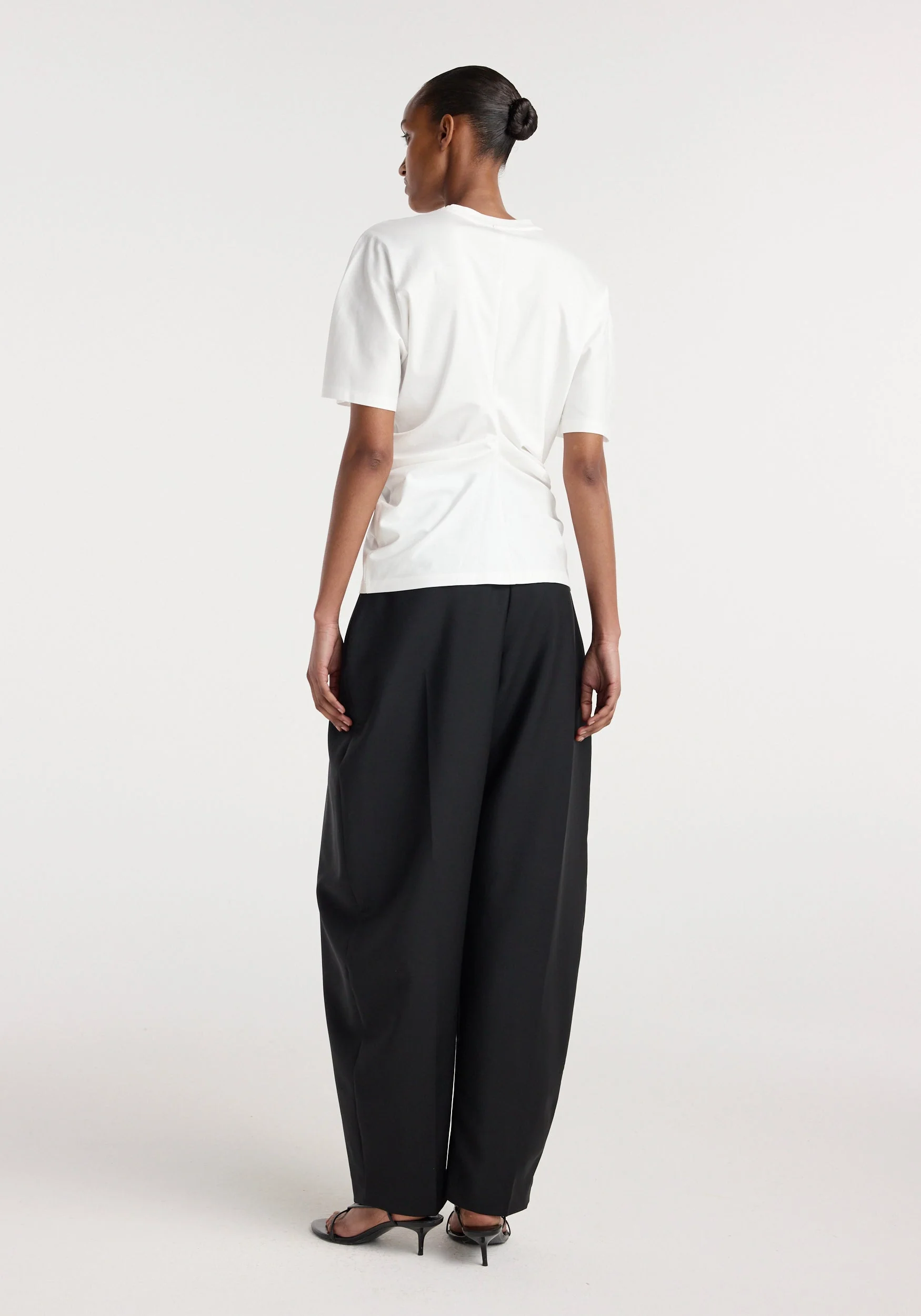 ROHE - Draped t - shirt | off white - Image 4
