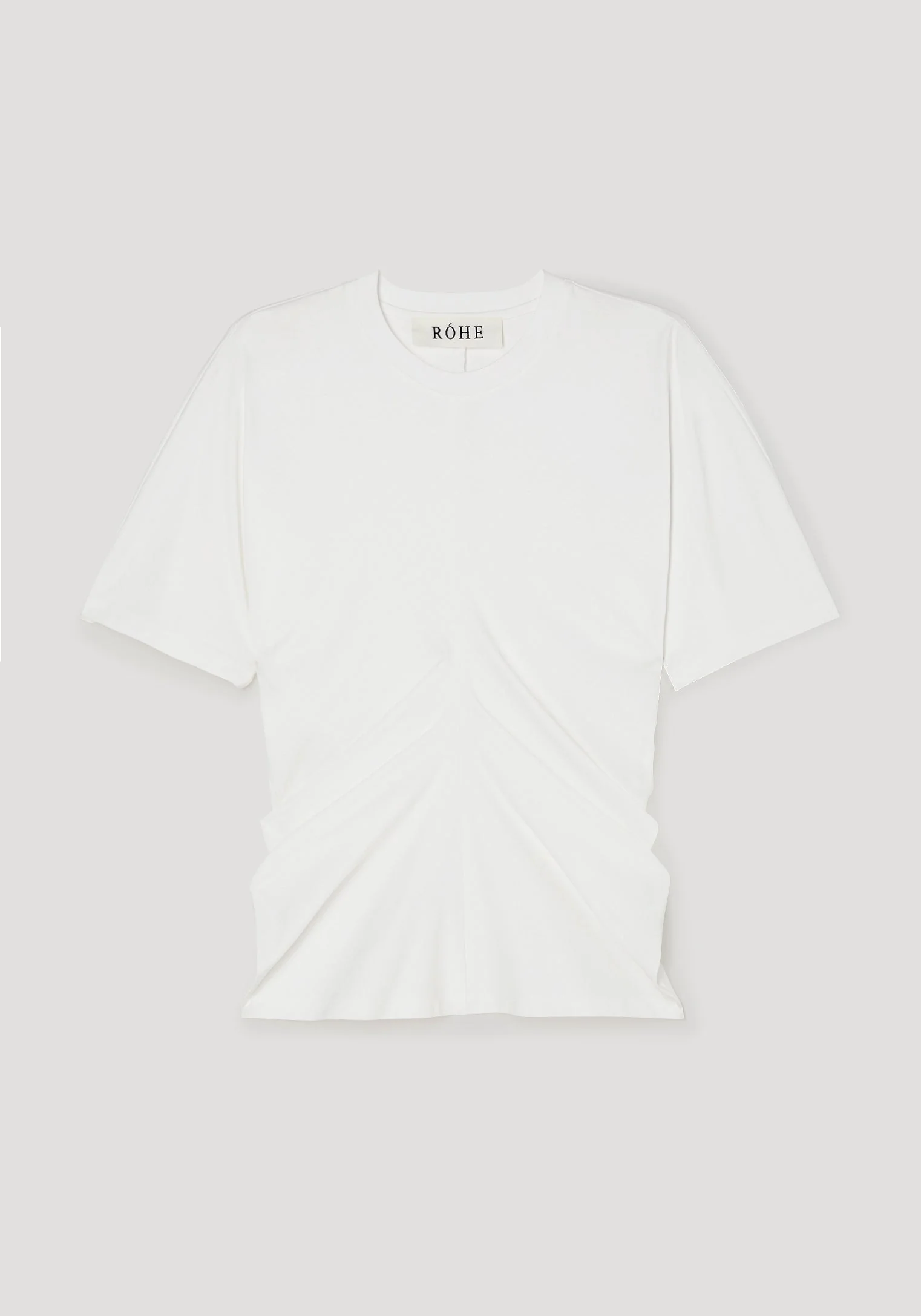 ROHE - Draped t - shirt | off white - Image 6