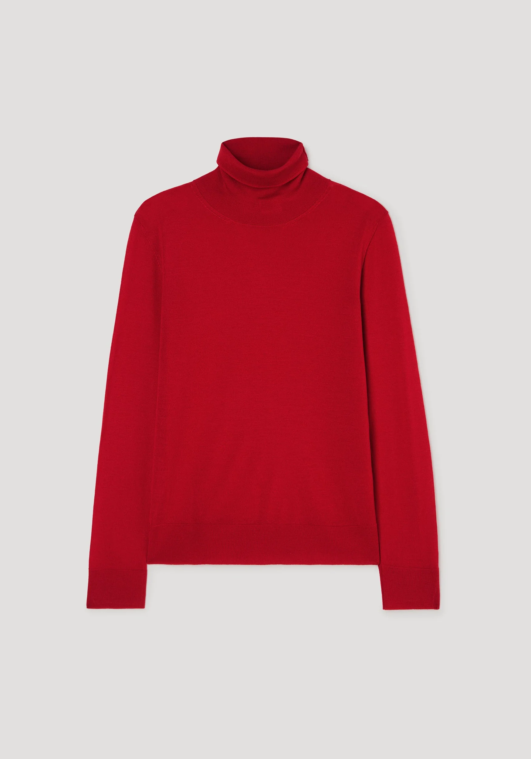 ROHE - Fine - knit wool cashmere turtleneck | red - Image 6