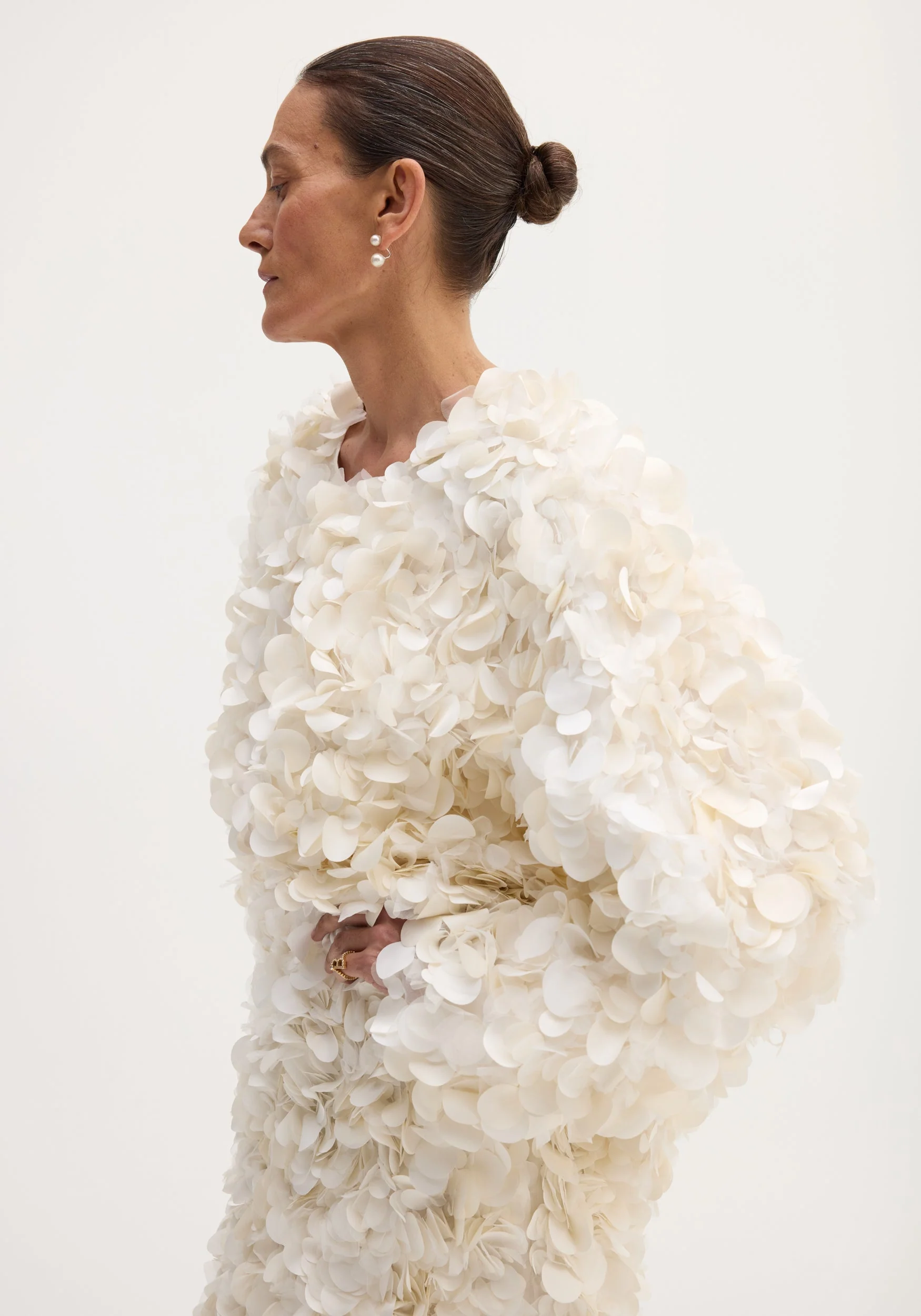 ROHE - Handmade embellished jacket | ivory - Image 3