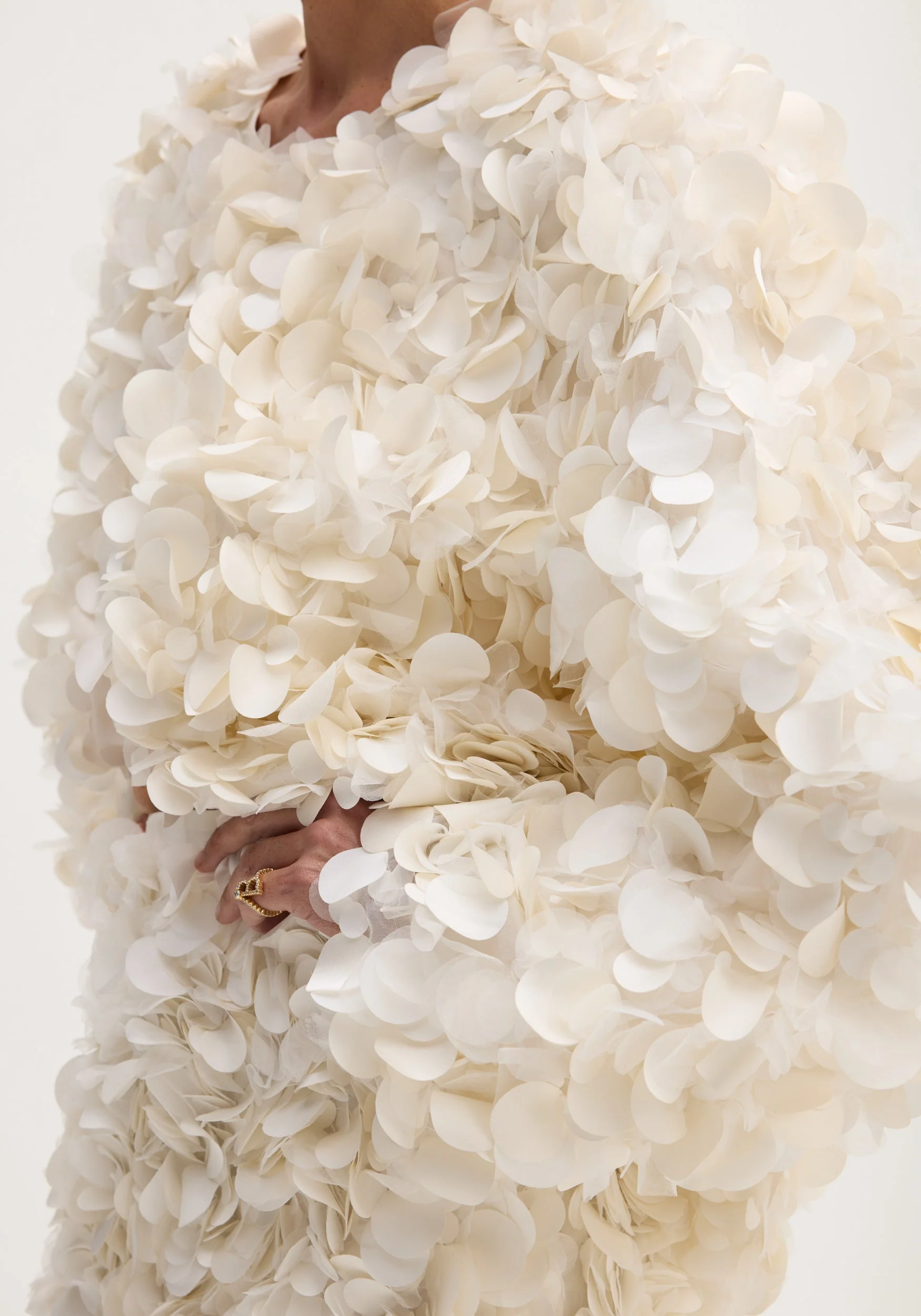 ROHE - Handmade embellished jacket | ivory - Image 4