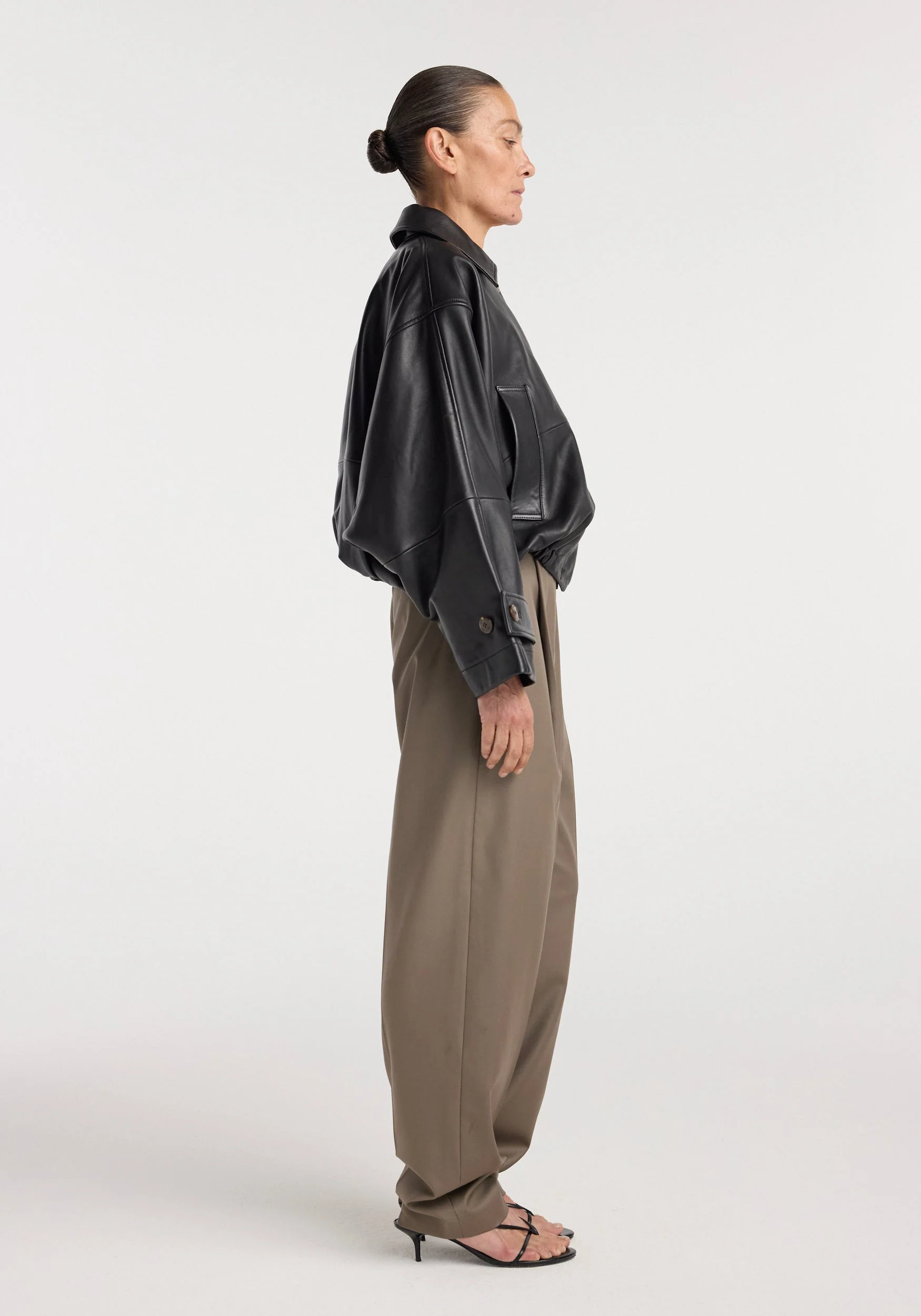 ROHE - Leather blouson jacket | black - Image 5