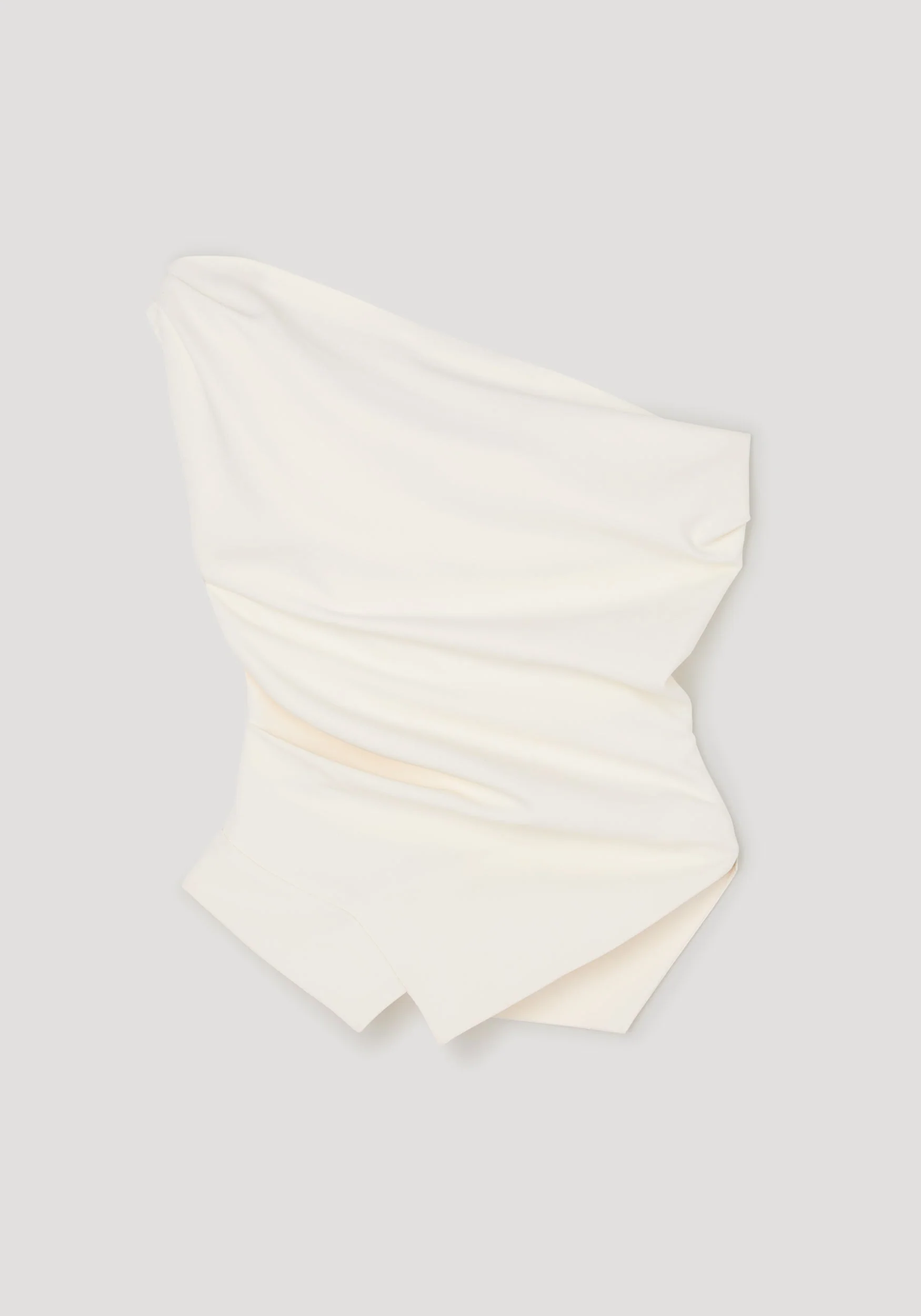 ROHE - Off shoulder lapel top | off white - Image 6