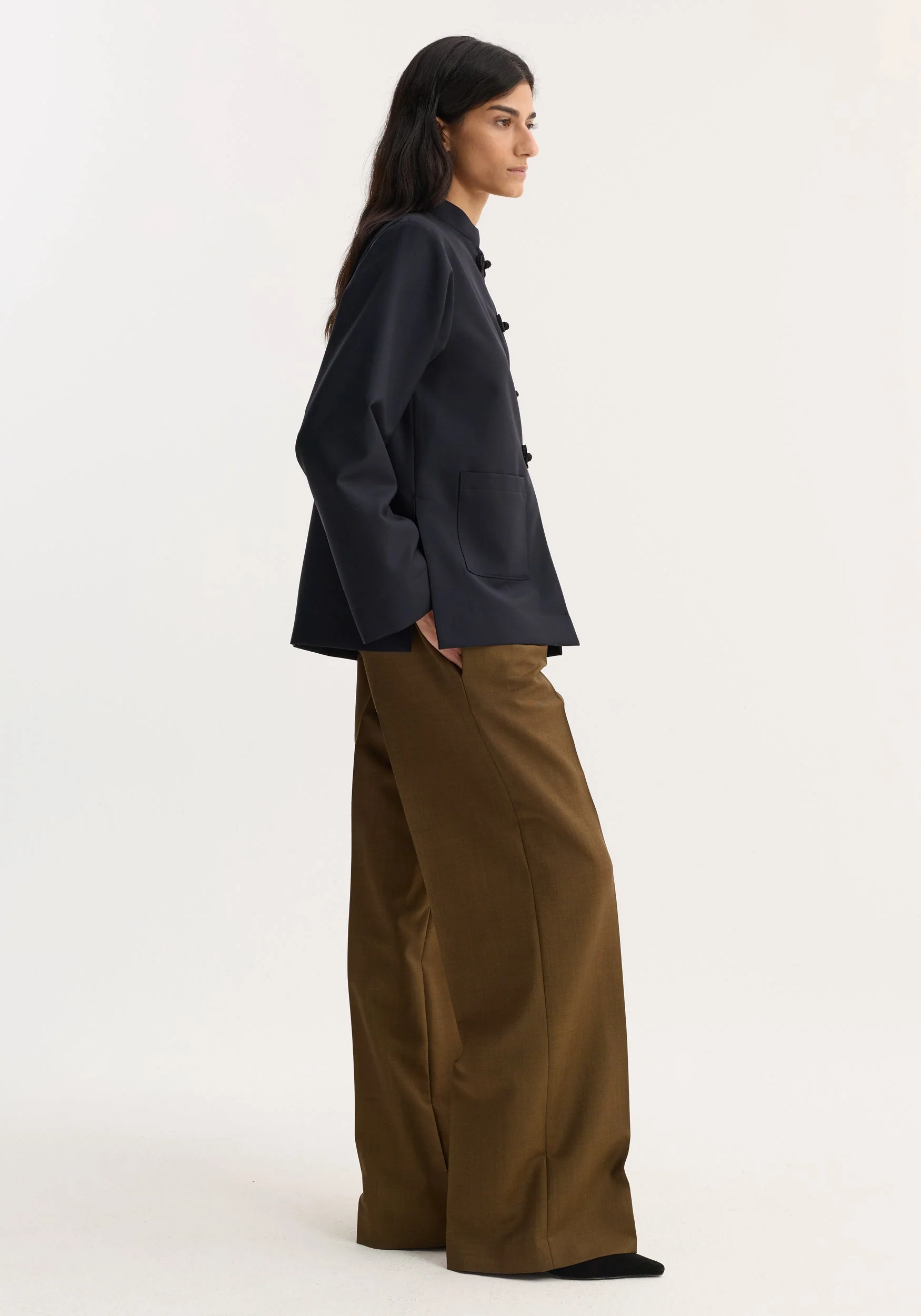 ROHE - Pankou closure jacket | navy - Image 3