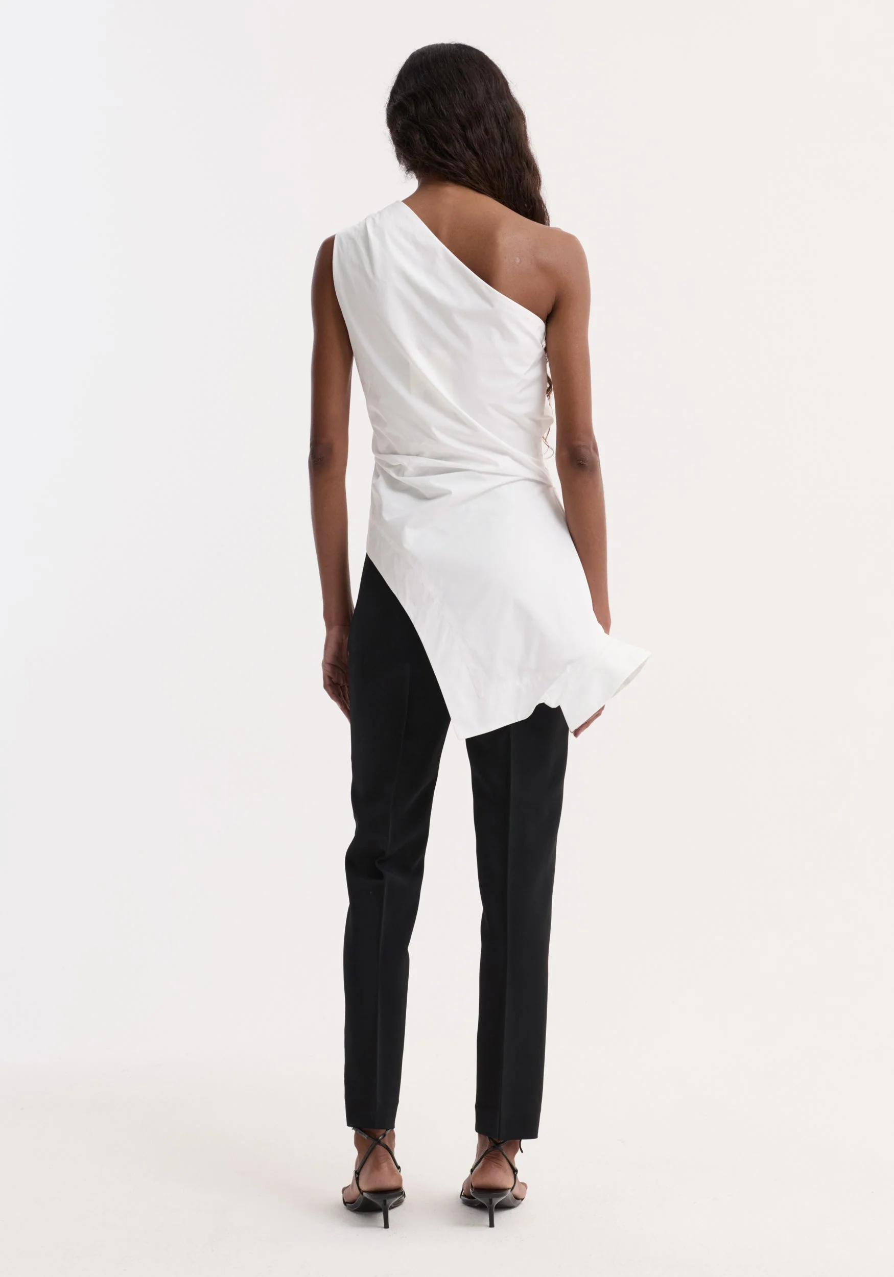 ROHE - Reimagined one shoulder top | optic white - Image 5