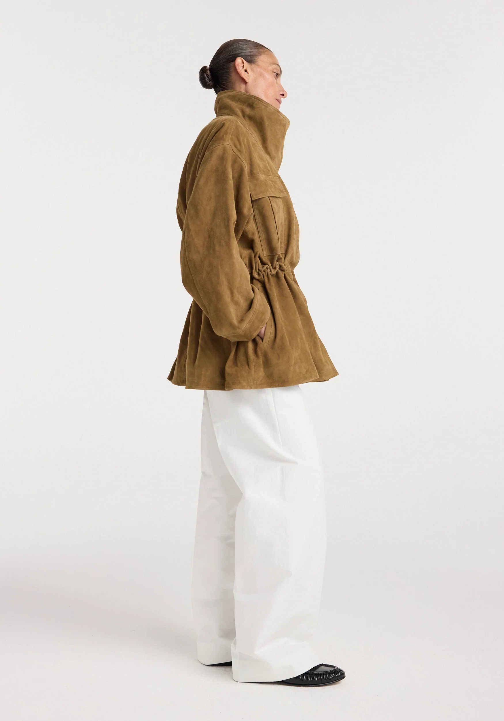 ROHE - Sculptural suede jacket | sage - Image 2