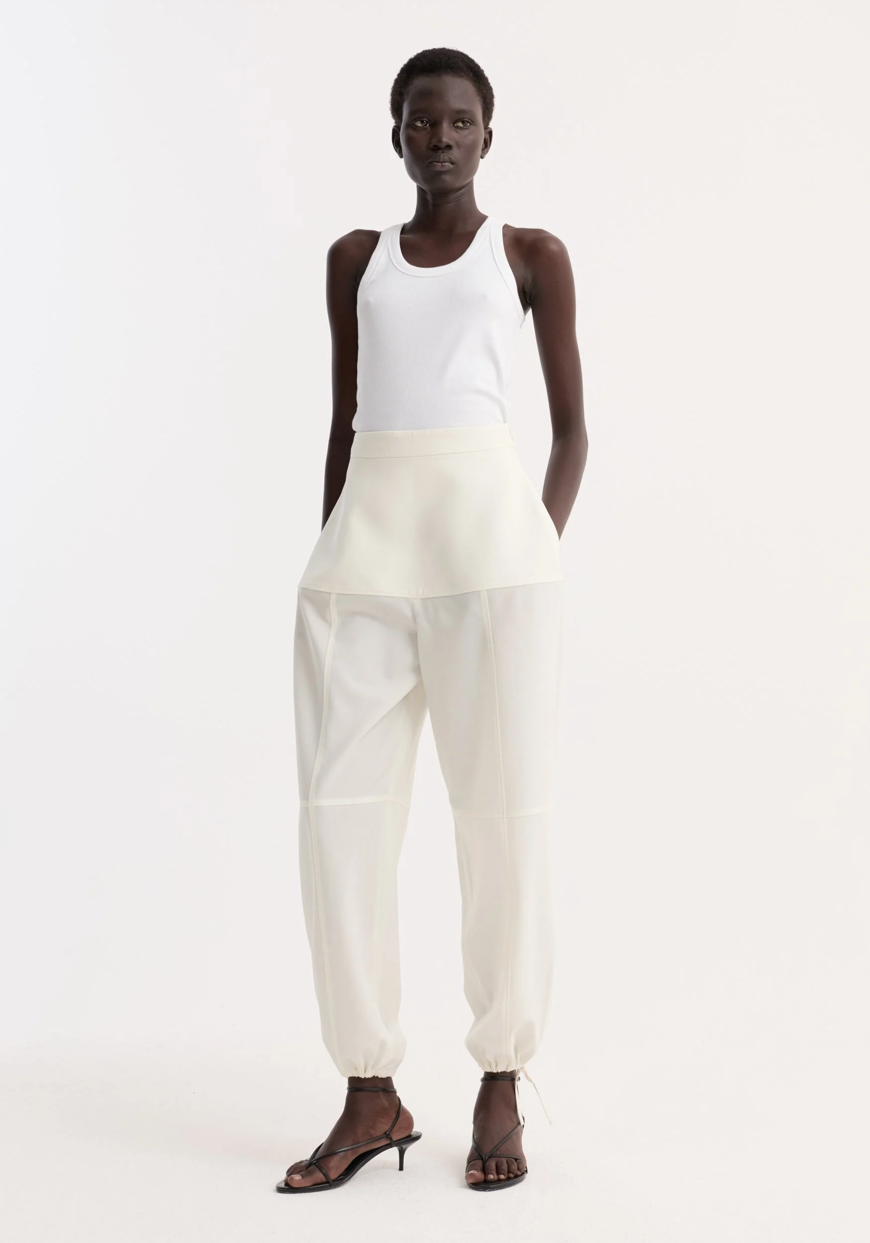 ROHE - Sculptural trousers | off white