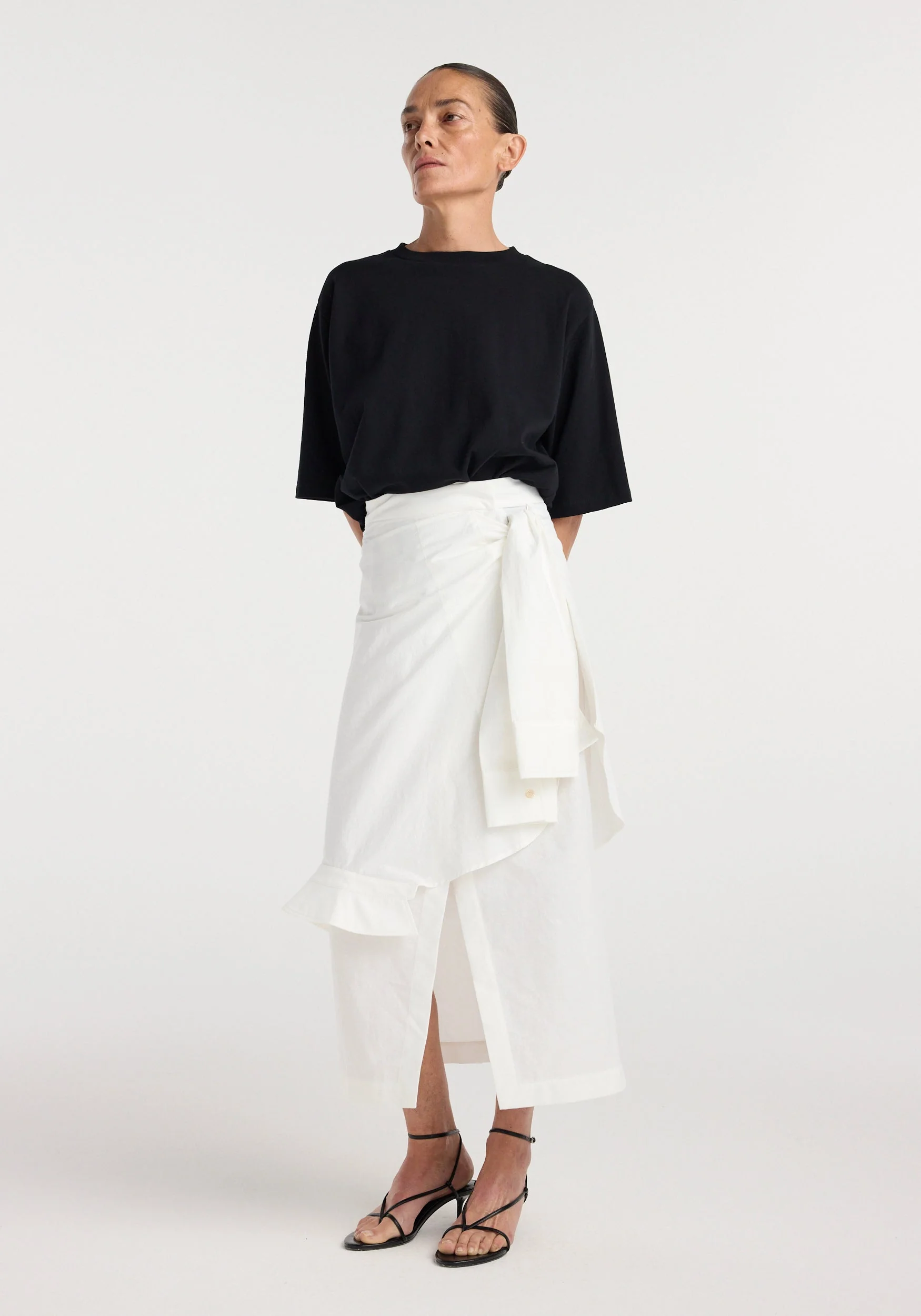 ROHE - Shirt - wrap detailed skirt | optic white