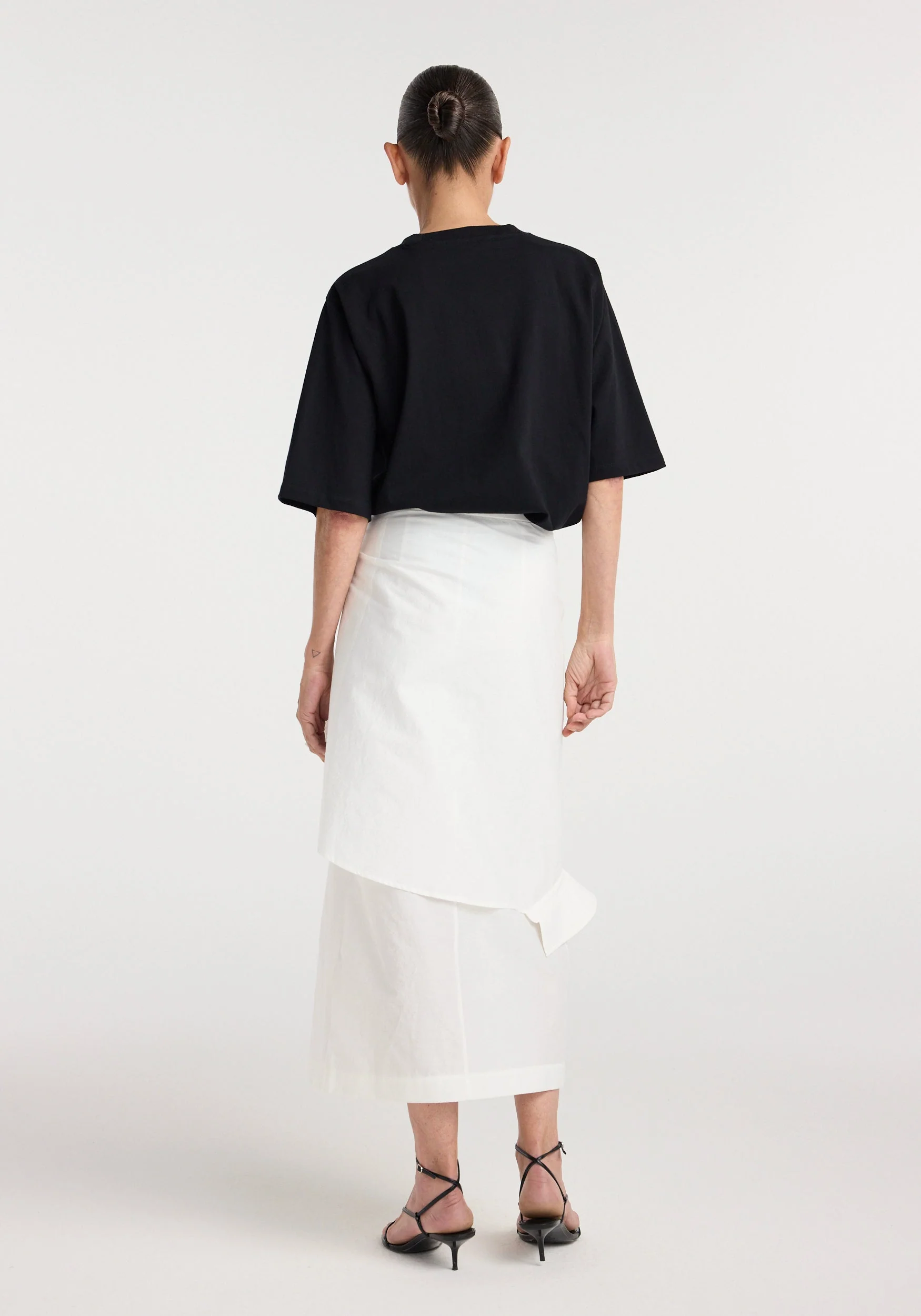 ROHE - Shirt - wrap detailed skirt | optic white - Image 5